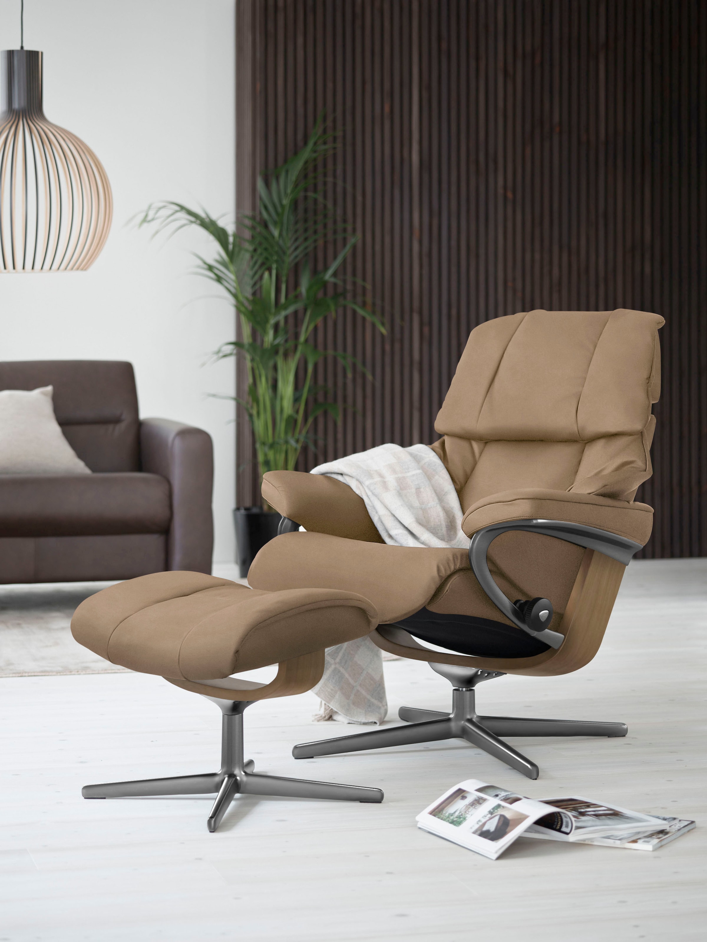 Stressless® Relaxsessel »Reno«, (Set, Relaxsessel mit Hocker), mit Hocker, günstig online kaufen