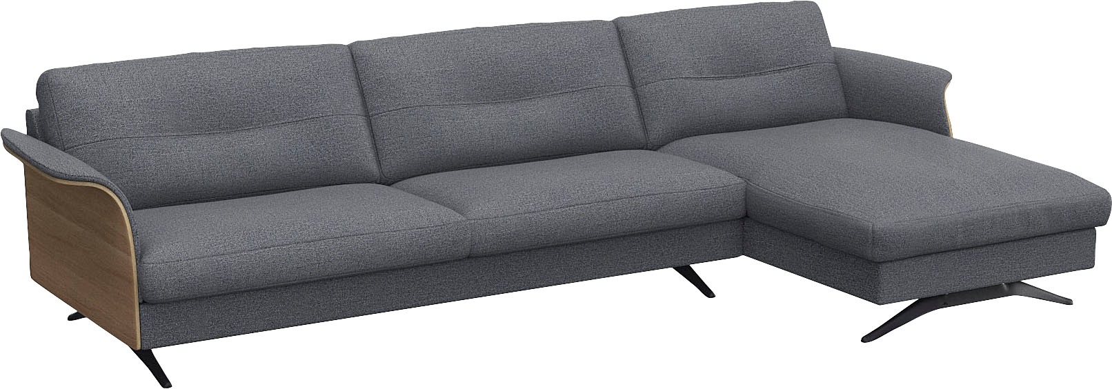 FLEXLUX Ecksofa »Glow, super bequem durch hochwertigem Sitzaufbau mit Feder günstig online kaufen