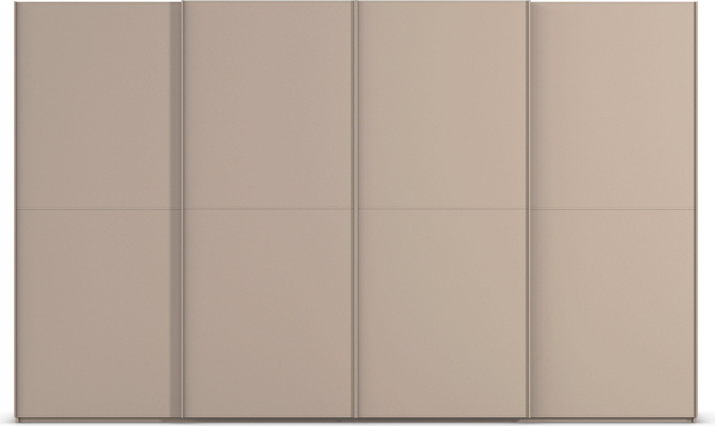rauch Schwebetürenschrank »Kleiderschrank Schrank Garderobe Schlafzimmerschrank SCALE-DUO«, edle zweigeteilte Türen und 3 Zierleisten MADE IN GERMANY