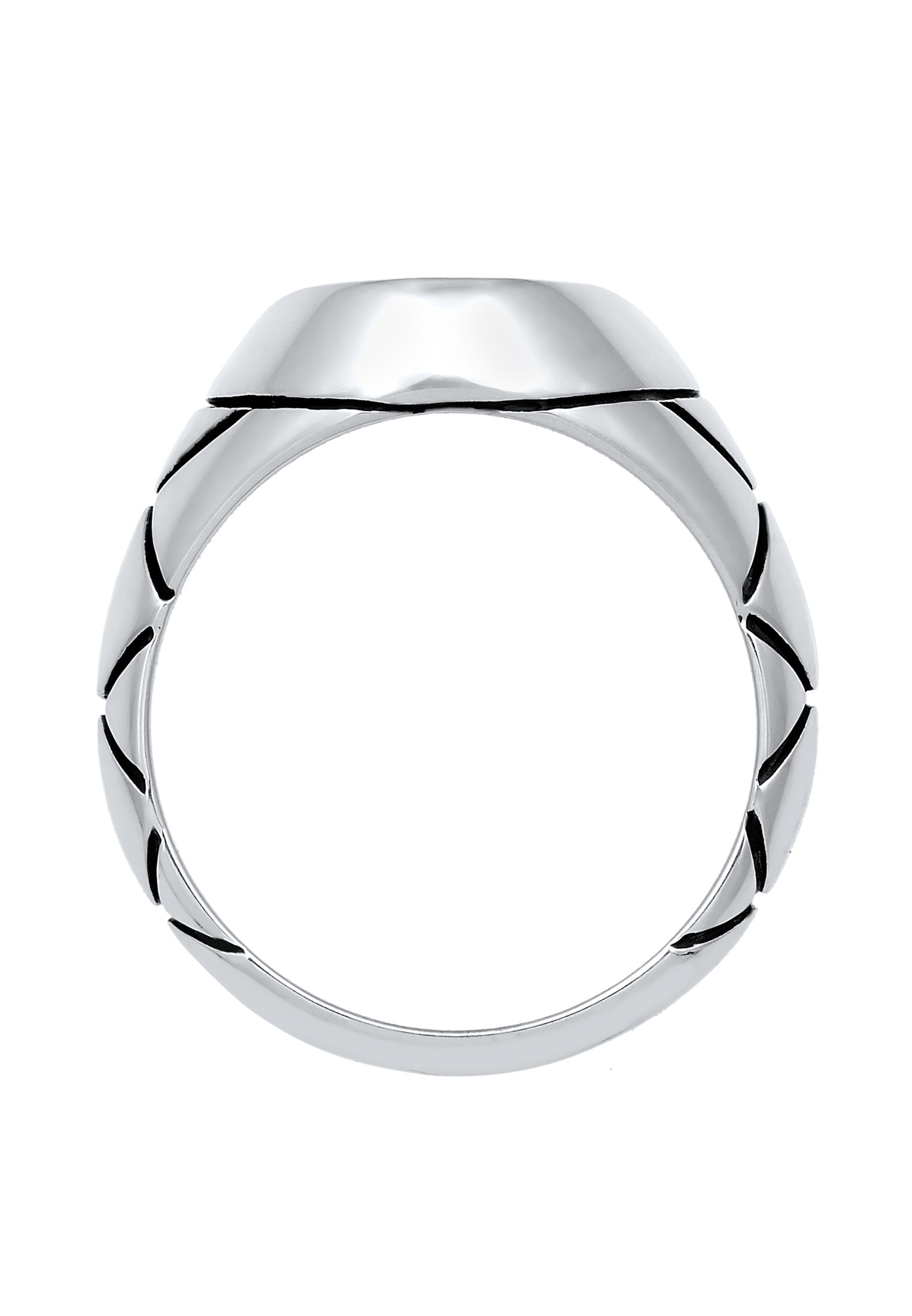 Kuzzoi Siegelring »Herren Siegelring Oval Emaille kaufen online 925er Silber«