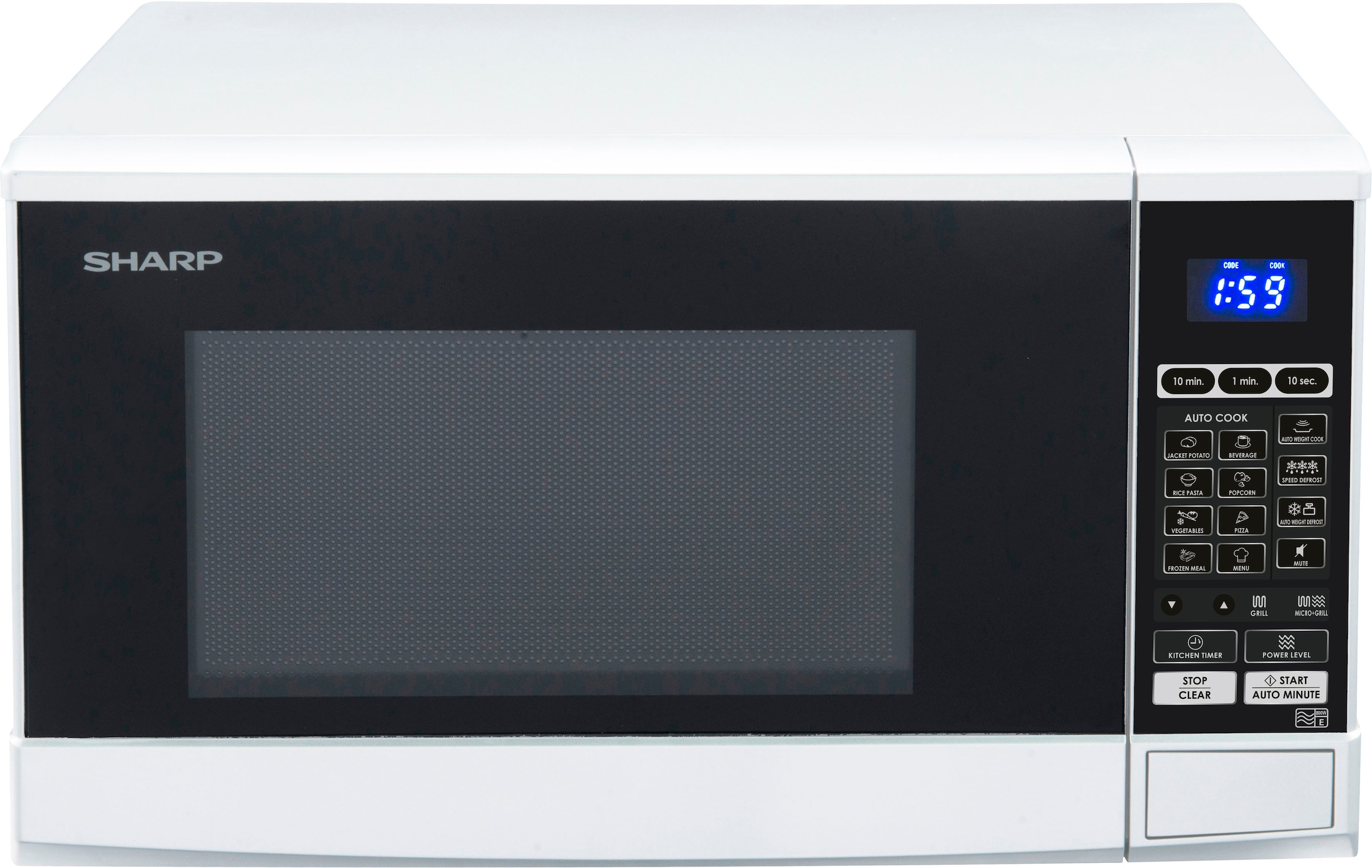 Sharp Mikrowelle »R670W«, Mikrowelle-Grill, 800 W