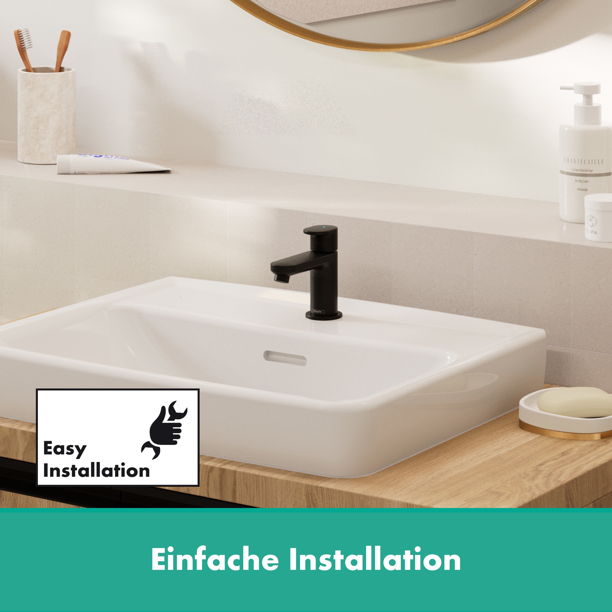 hansgrohe Waschtischarmatur »Vernis Blend«, 7cm, mit Hebelgriff 