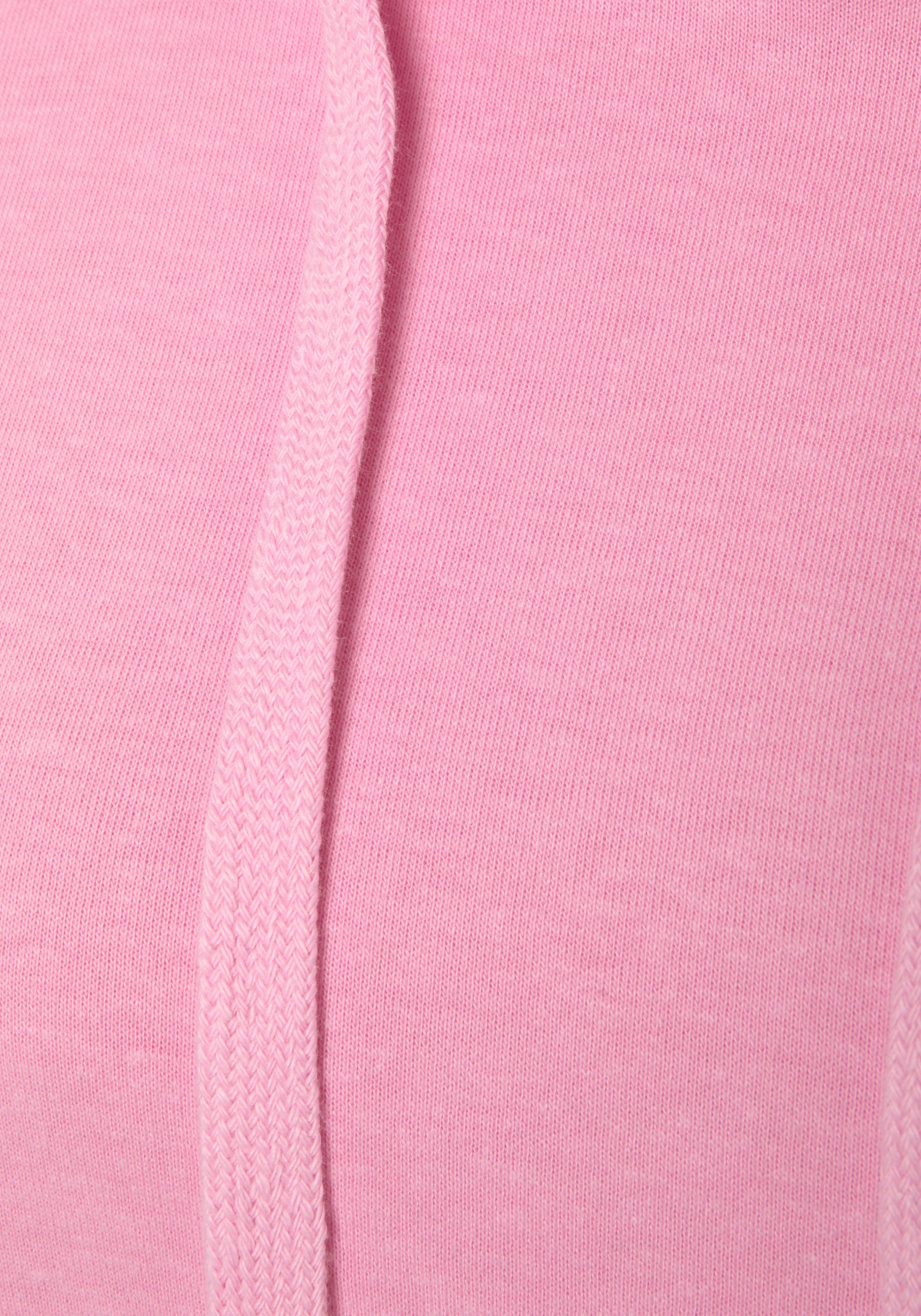 Vivance Hoodie, (1 tlg.), Hoodie mit Kontrast Einsätzen, Loungeanzug