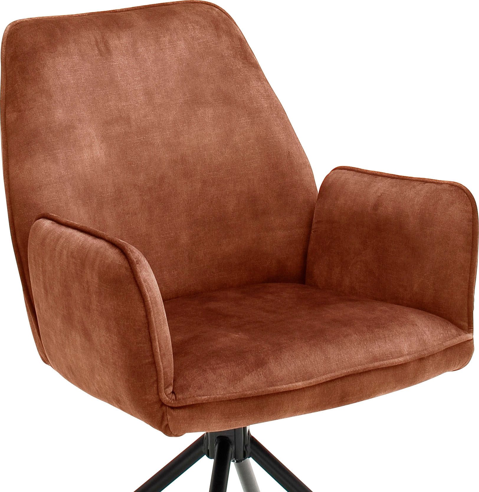 belastbar furniture MCA Armlehne«, 120 Keder, Vintage, St., auf Vintage Stuhl bestellen »Ottawa mit Veloursoptik Esszimmerstuhl Rechnung bis Kg 2 (Set), mit