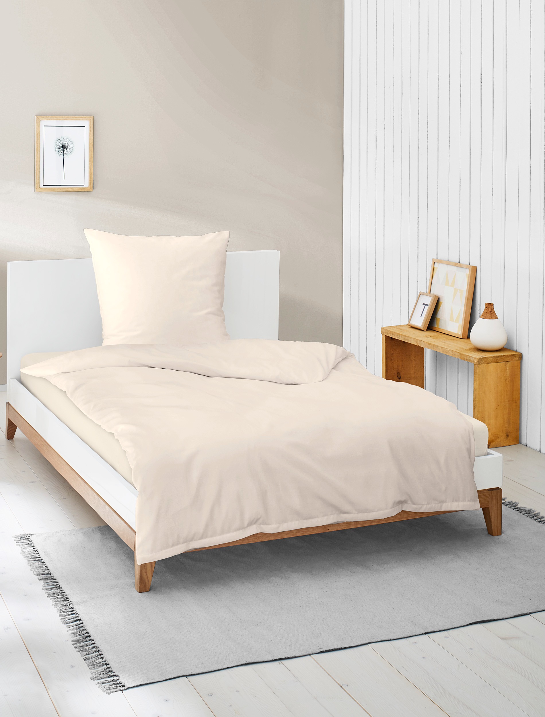 BIERBAUM Bettwäsche »Elegant uni«, Mako-Satin, 100 % Baumwolle, Uni, pflege günstig online kaufen