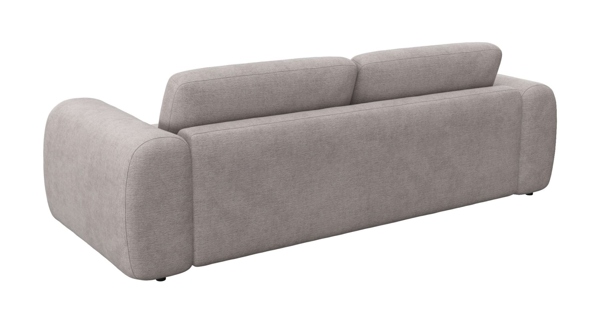 FLEXLUX 3-Sitzer »Molino Designsofa, Polstersofa, Einzelsofa, Couch« Kaltschaum & Stahl-Wellen für erstklassigen Sitzkomfort, Füsse Schwarz