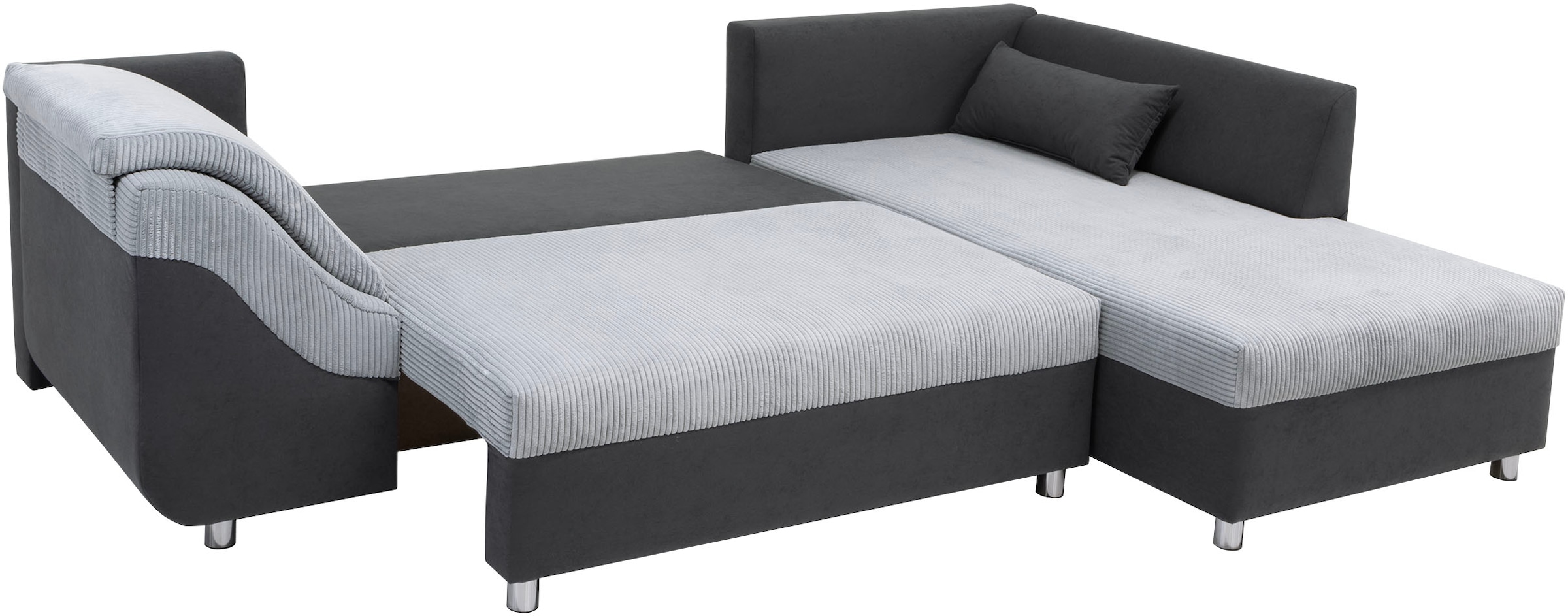 COLLECTION AB Ecksofa Sally L-Form, mit und ohne Bettfunktion, inklusive loser Rücken- und Zierkissen