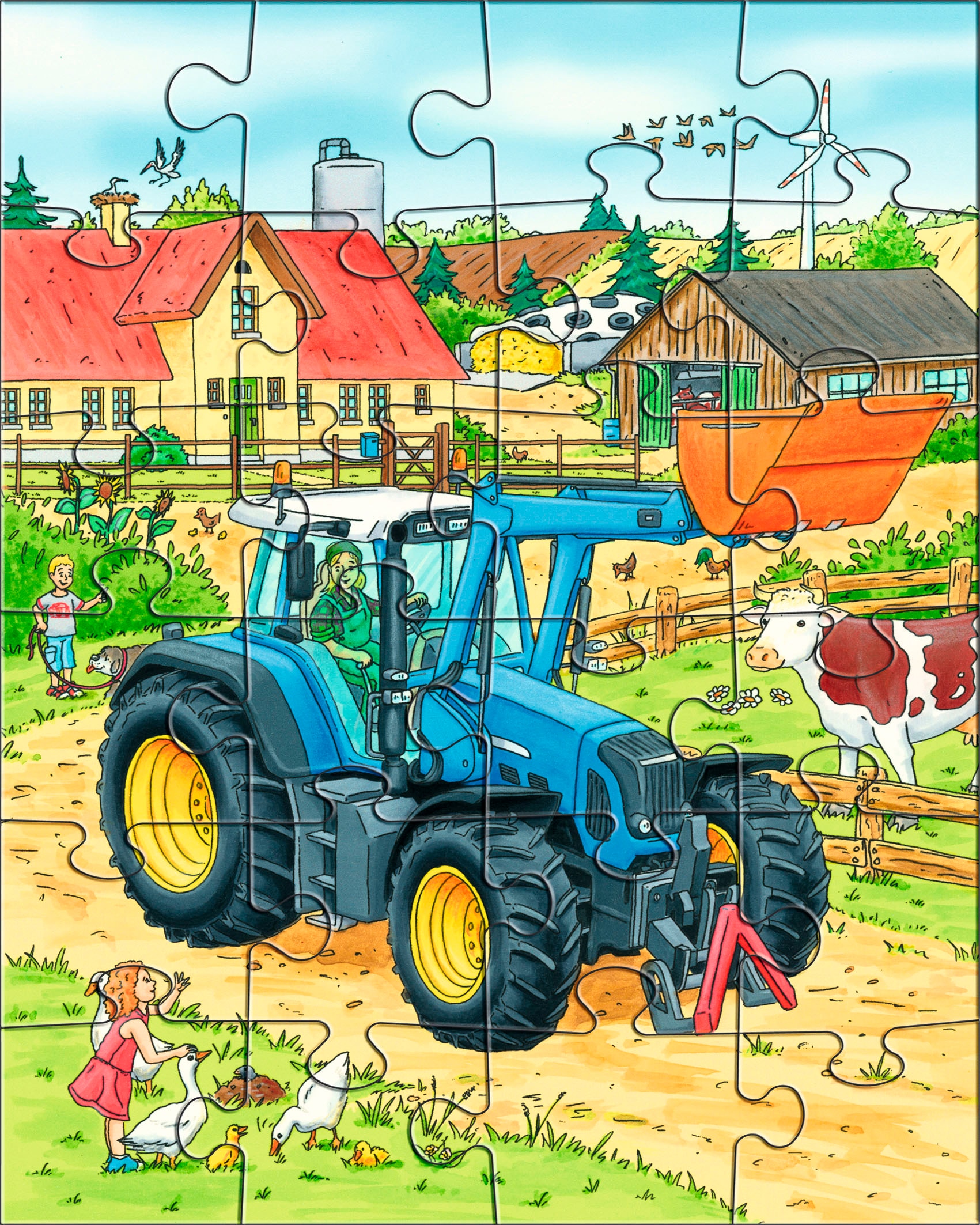 Haba Puzzle »Traktor und Co.«