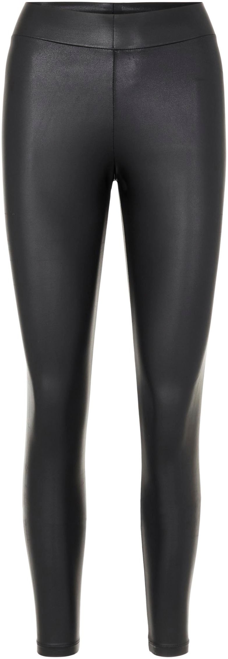 pieces Leggings »PCNEW SHINY HW LEGGINGS NOOS«, mit PU-Beschichtung