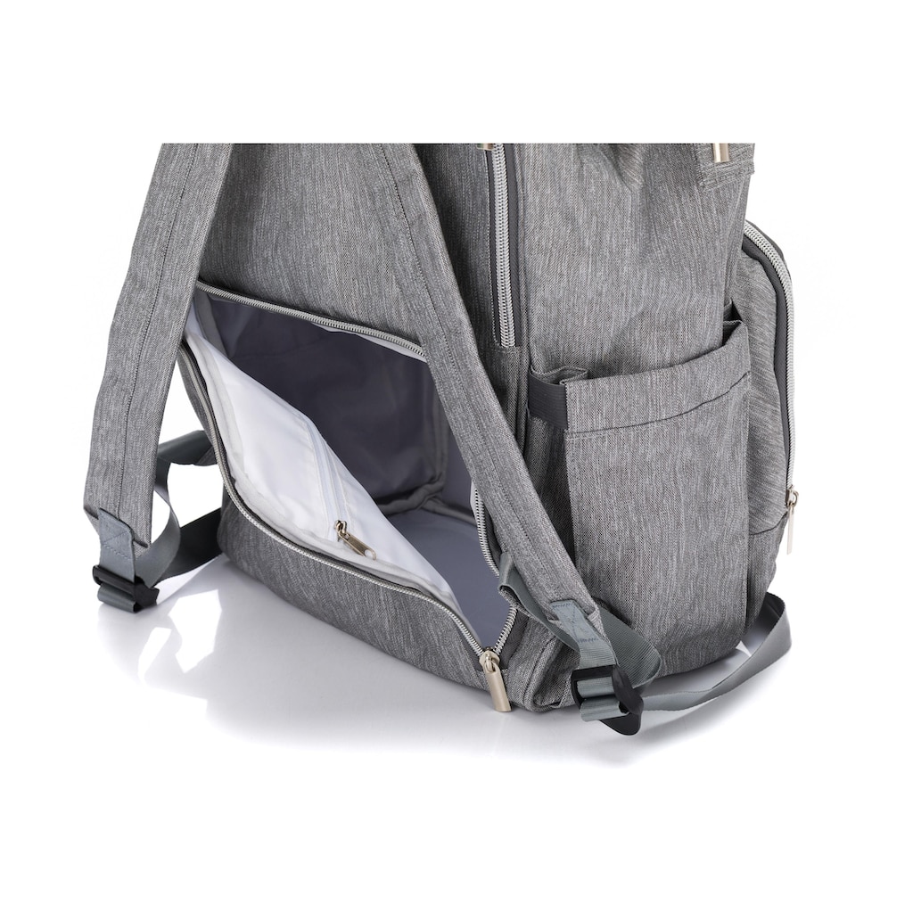 Fillikid Wickelrucksack »melange/hellgrau«