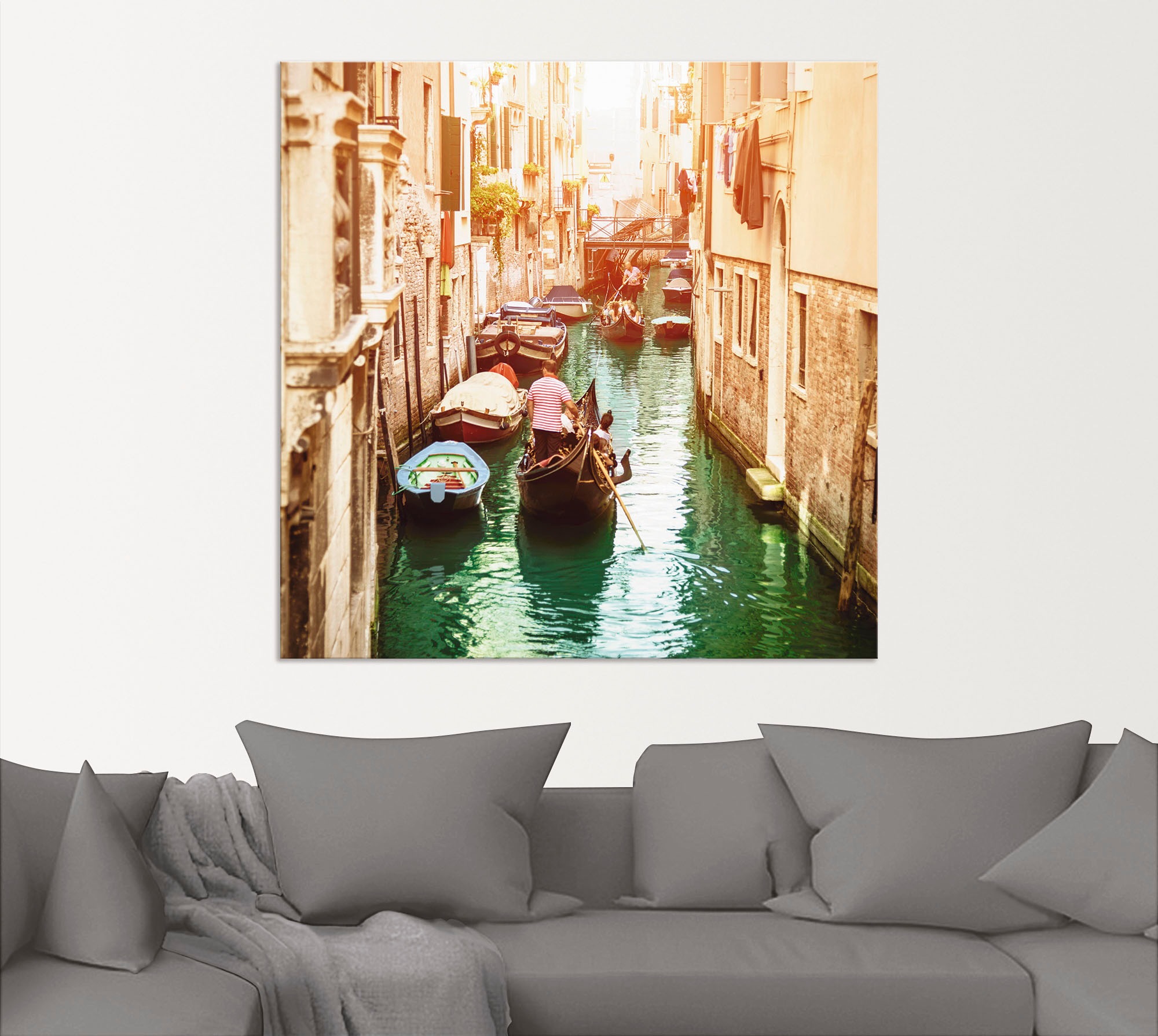 Kanal«, oder als (1 St.), Leinwandbild, Artland Rechnung Wandbild Wandaufkleber versch. »Venedig Größen kaufen Poster auf Italien, in Alubild,