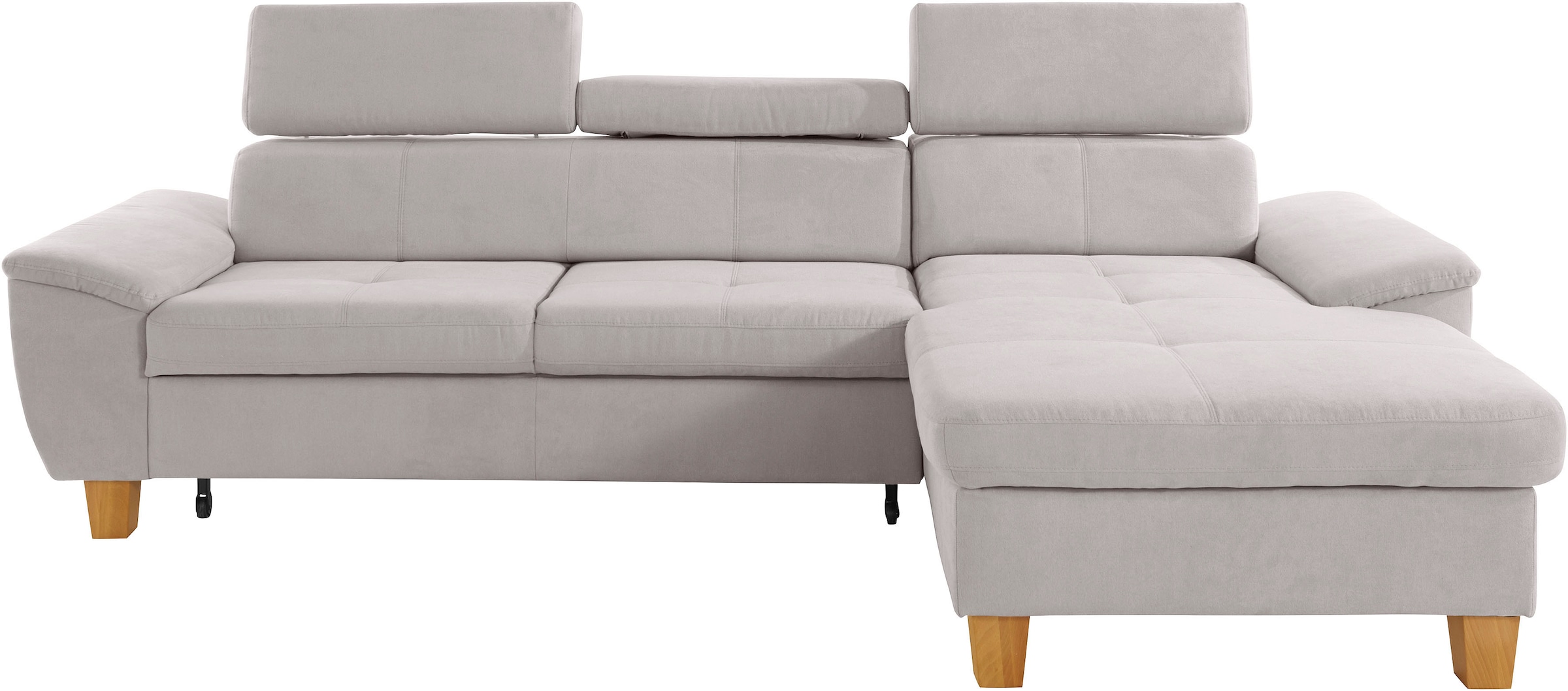 exxpo - sofa fashion Ecksofa »Enya, aufwendige Detailverarbeitung, hoher Sitzkomfort, bequem, L-Form« inkl. Kopfteilverstellung, wahlweise mit Bettfunktion und Bettkasten