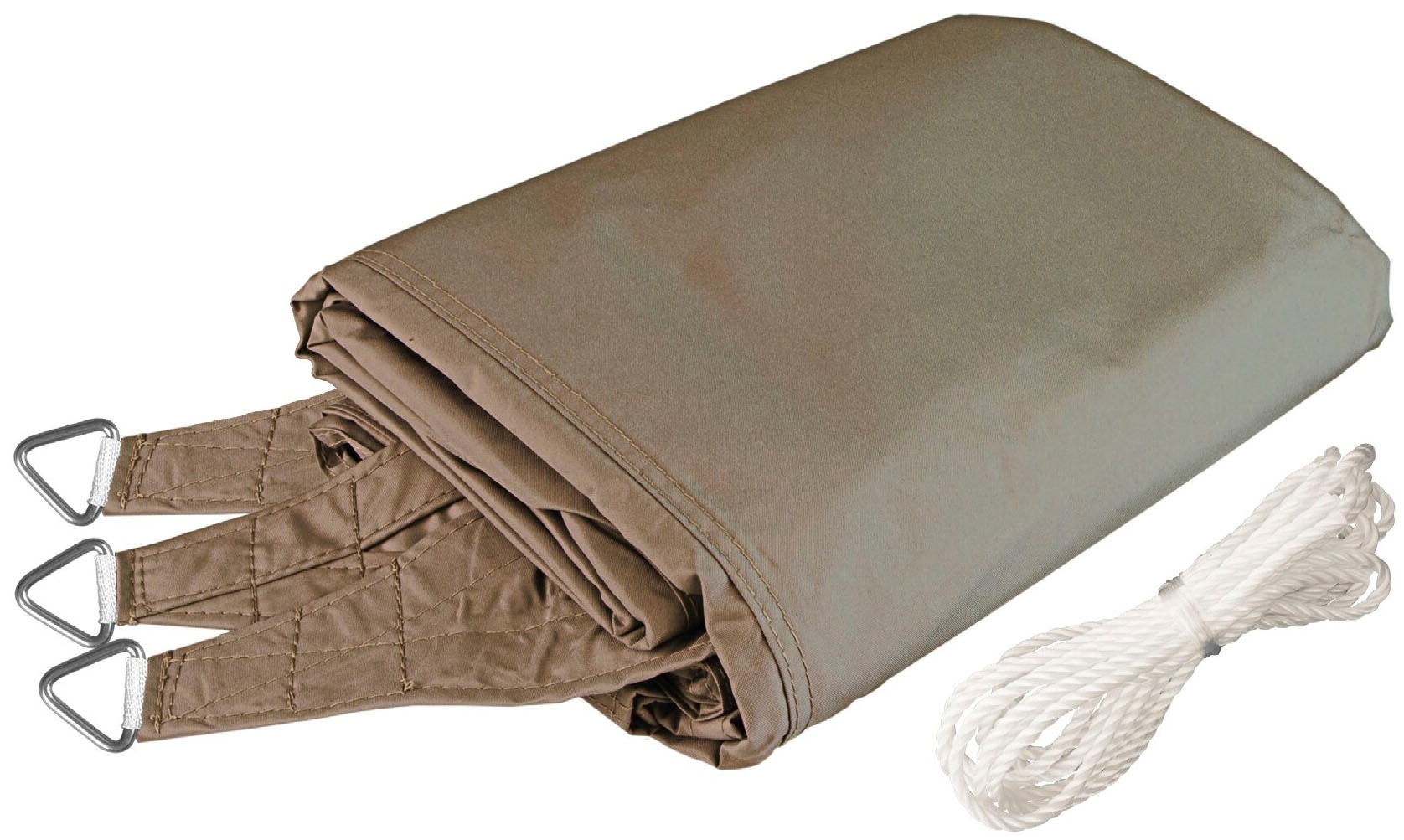 Windhager Sonnensegel »Cannes Dreieck« 4x4x4m taupe