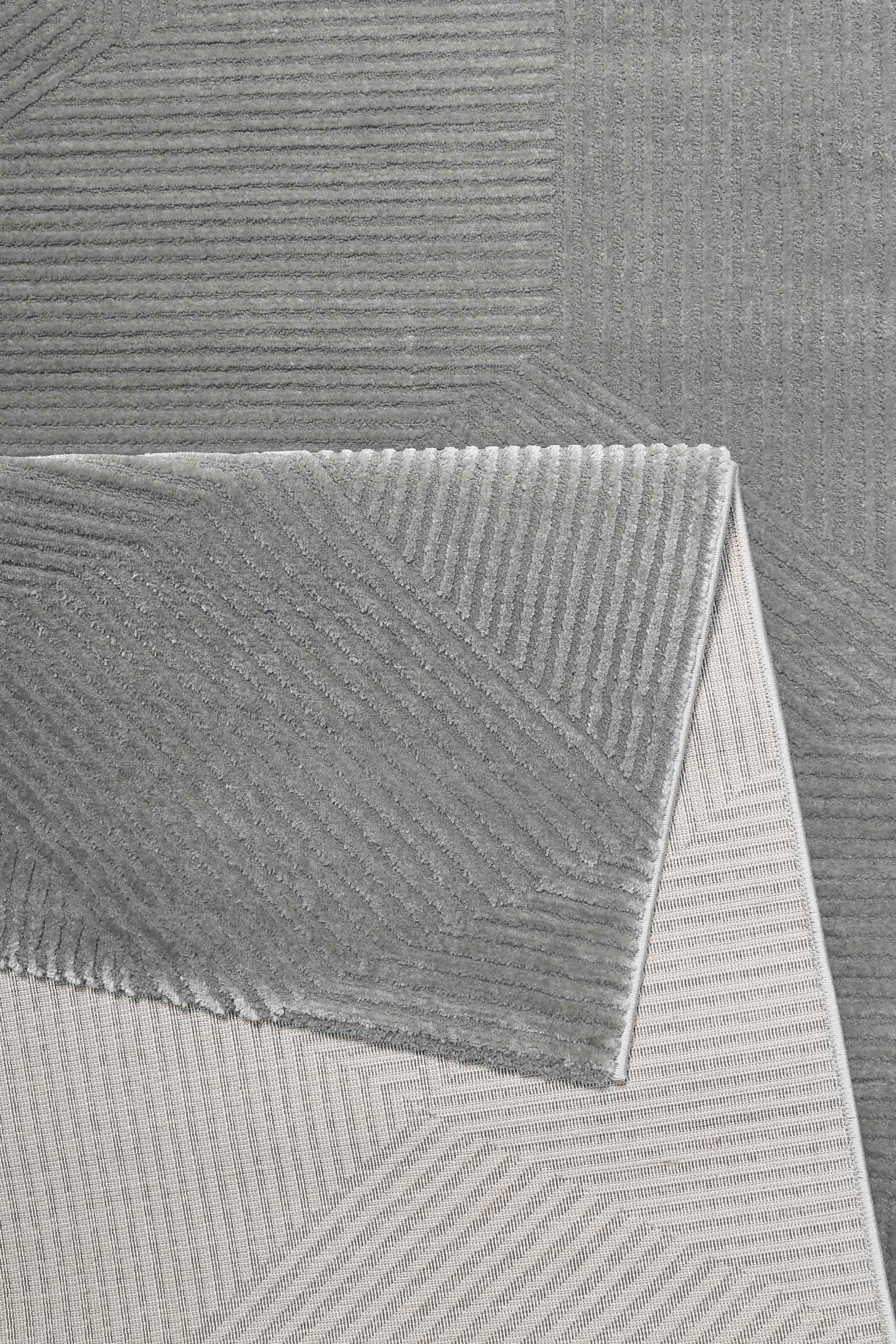 Esprit Teppich »Velvet Groove ESP-8780«, rechteckig, 12 mm Höhe, Kurzflor, Hoch Tief Struktur, Wohnzimmer, Schlafzimmer