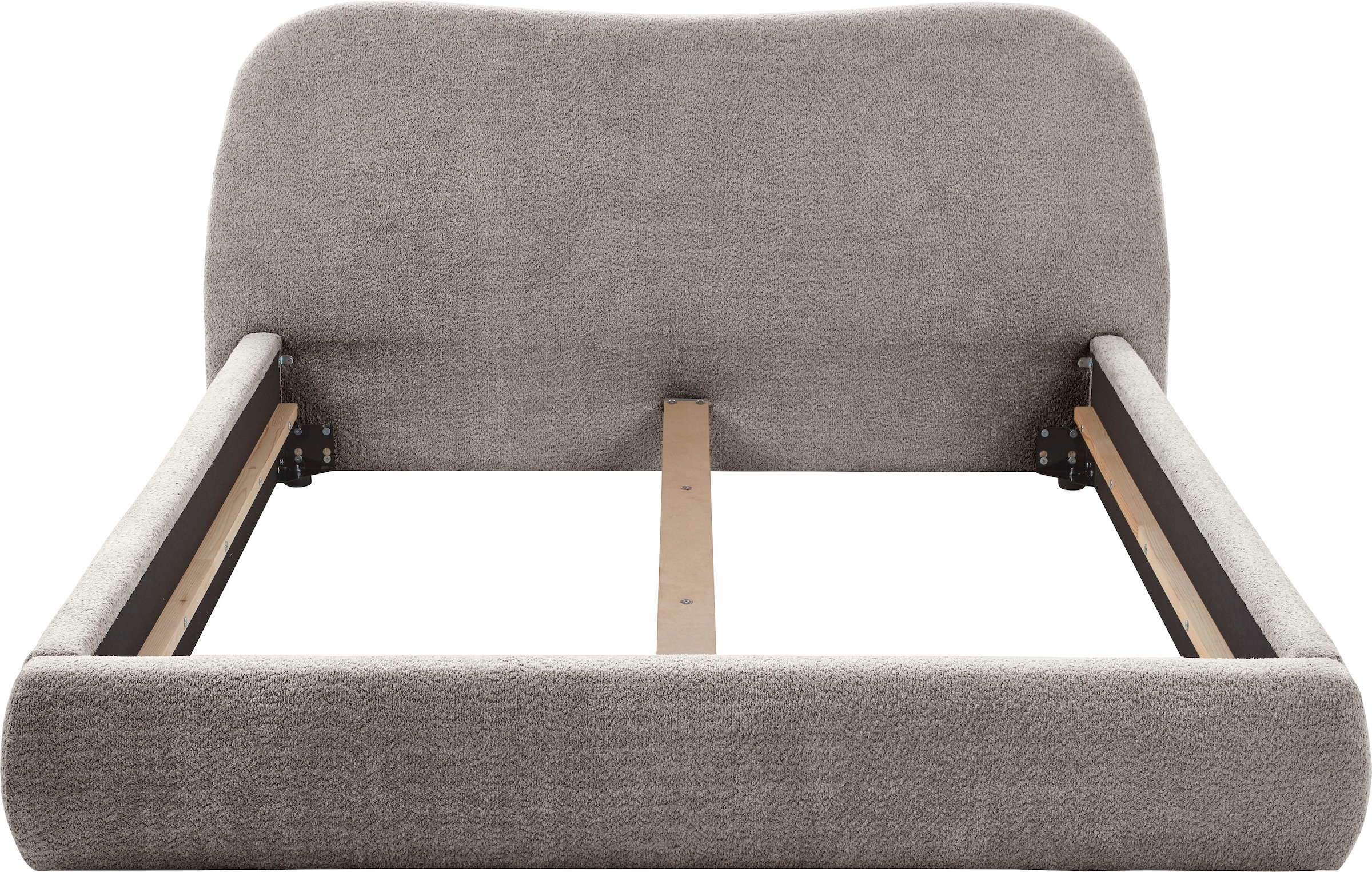 ATLANTIC home collection Polsterbett »Sophie«, mit oder ohne Stauraum, hochwertiger Bouclé-Bezug