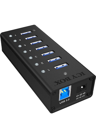 Computer-Adapter »ICY 7-Port USB 3.0 Hub mit USB Ladeport«