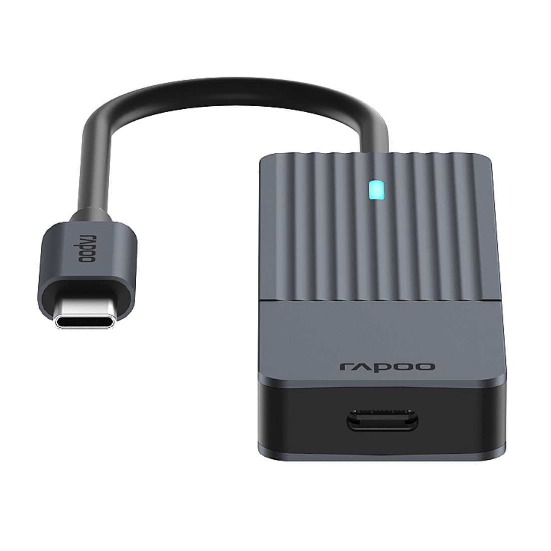 Rapoo USB-Adapter »UCH-4003 USB-C Hub, USB-C auf USB-A und USB-C, Grau« USB-C zu USB 3.2 Gen 1 Type A | USB-C 17 cm