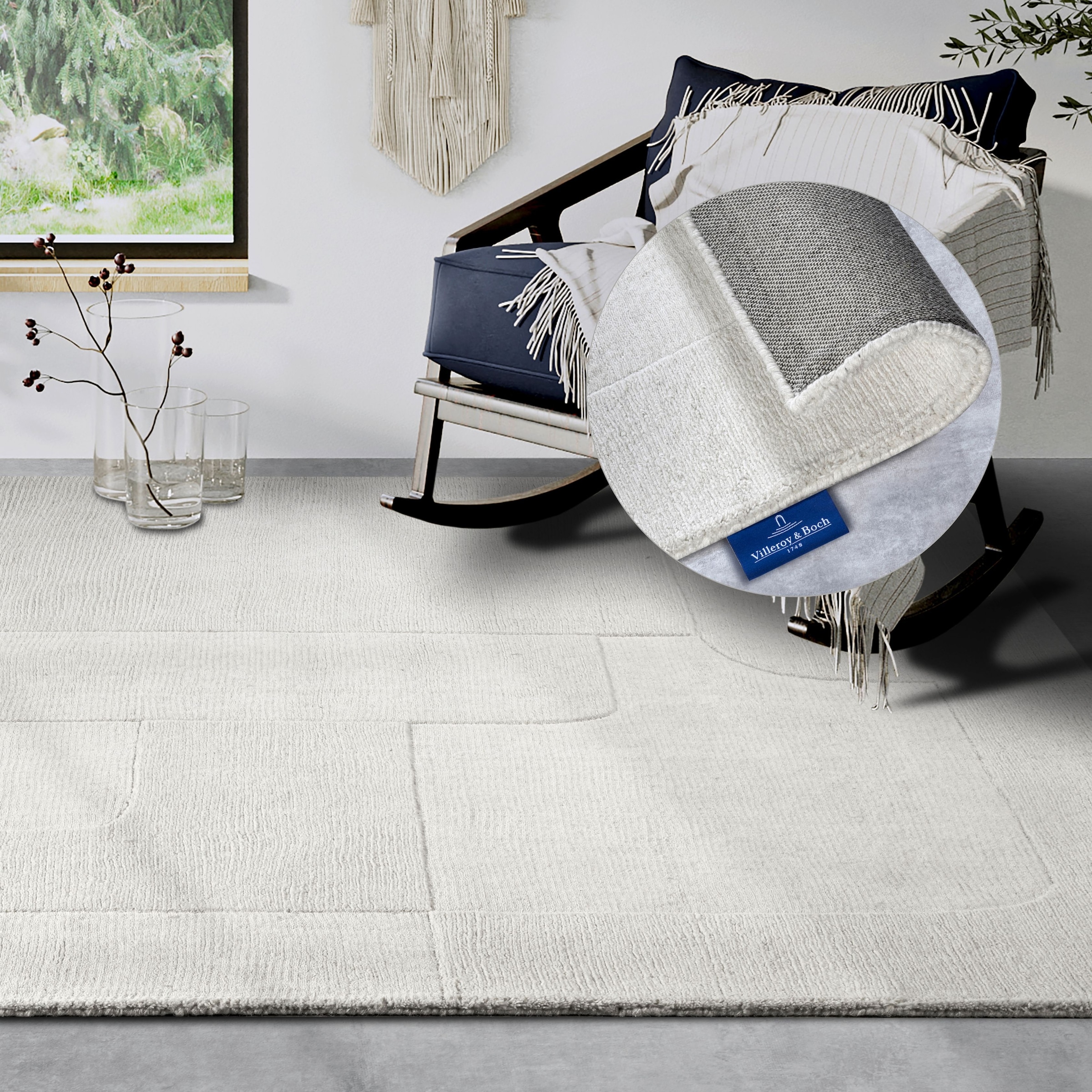 Villeroy & Boch Wollteppich "Charlotte" rechteckig 10 mm Höhe Läufer, Handg günstig online kaufen