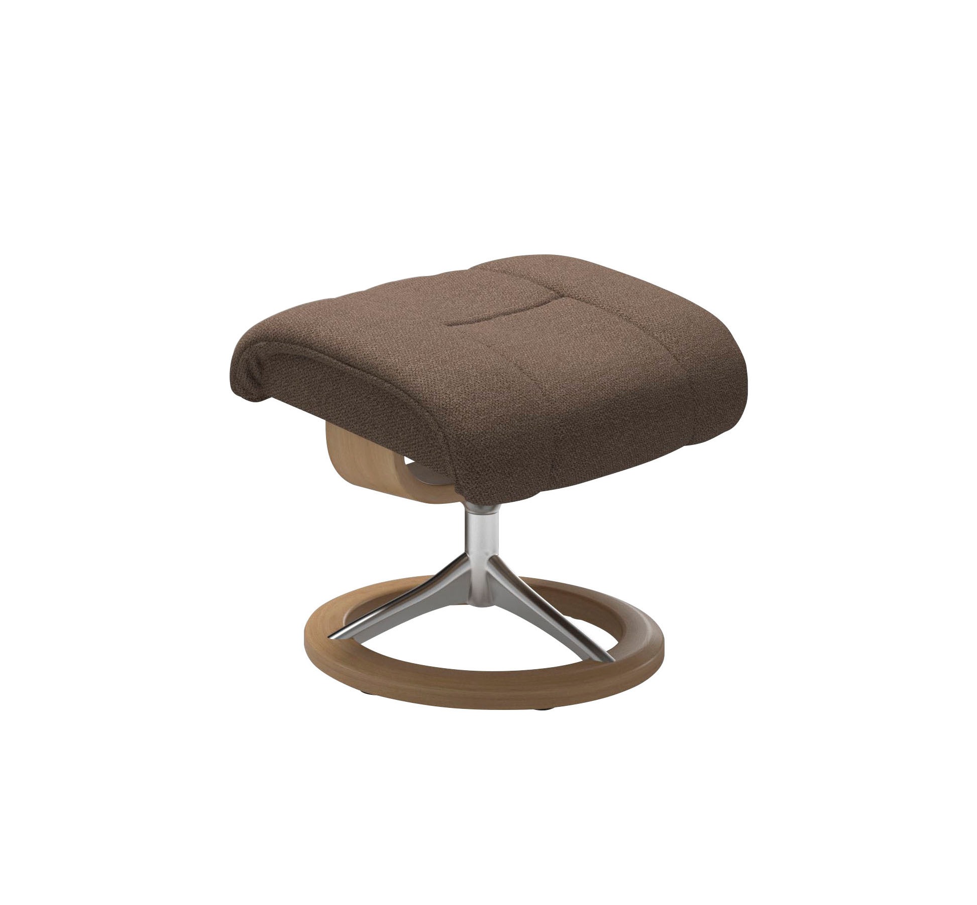 Stressless® Relaxsessel »Reno«, (Set, Relaxsessel mit Hocker), mit Hocker, mit Signature Base, Größe S, M & L, Gestell Eiche