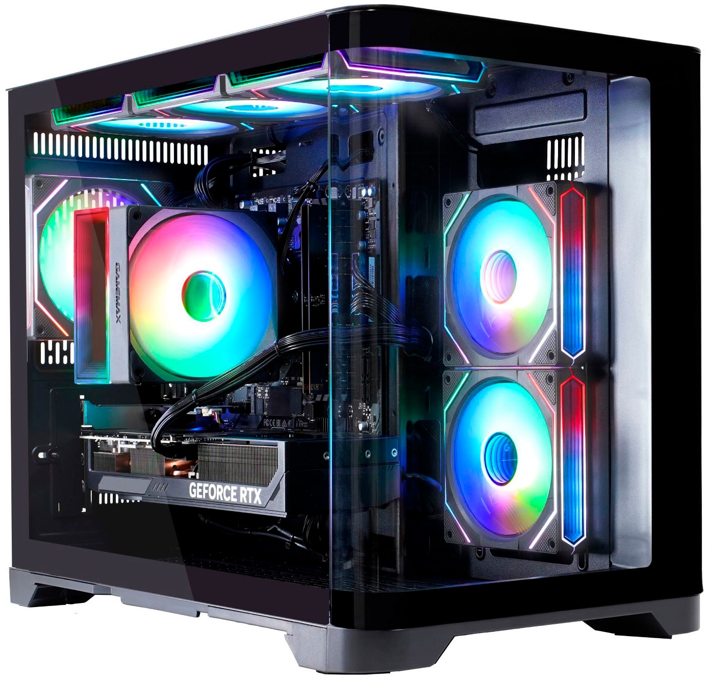 GAMEMAX Gaming-PC »HYPE-M BK 8186 AMD Ryzen 7 5700X 16GB 1TB SSD RTX 5060« Windows 11