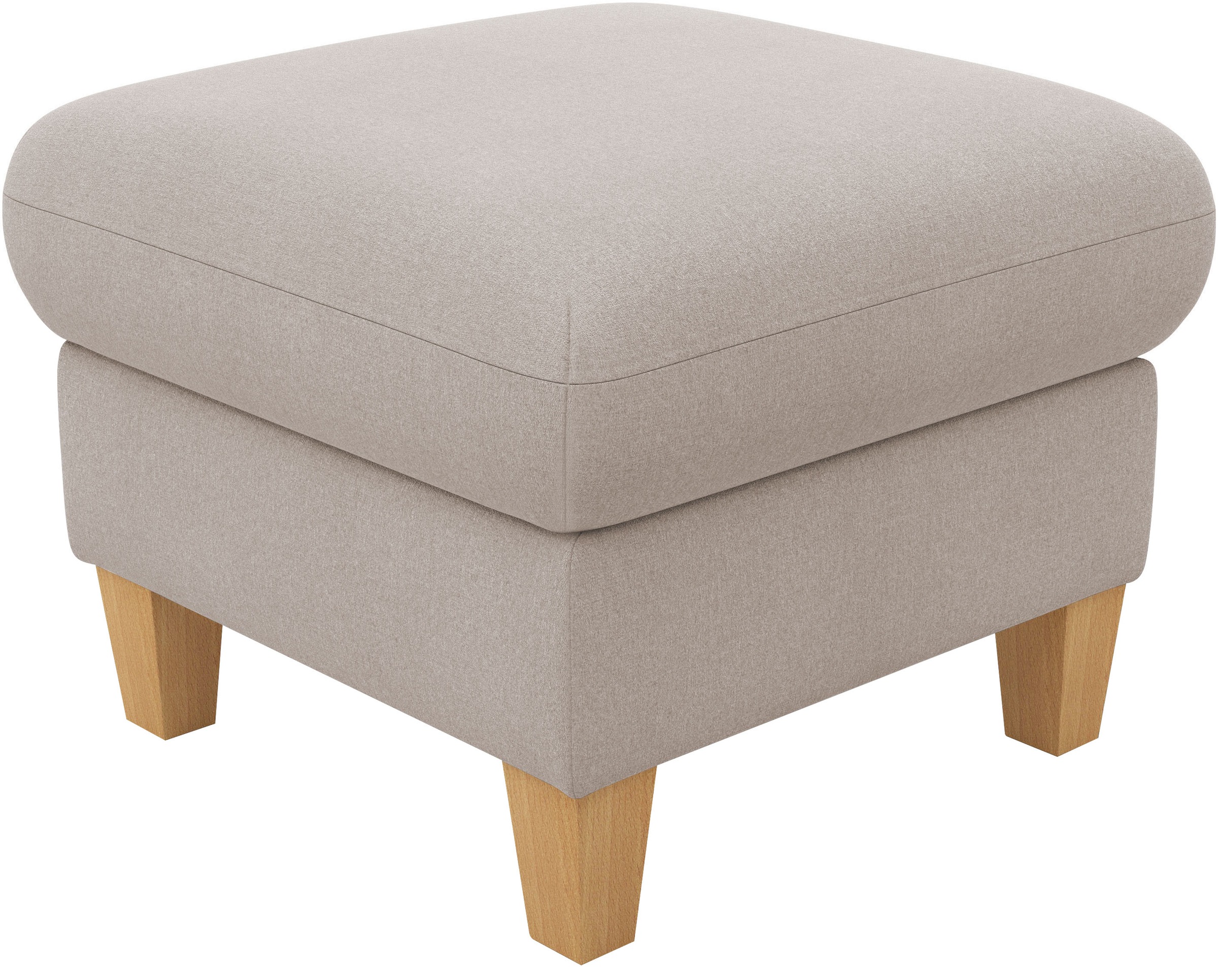 Home affaire Polsterhocker »Rochelle«, (1 St.), Massive 12 cm Holzbeine