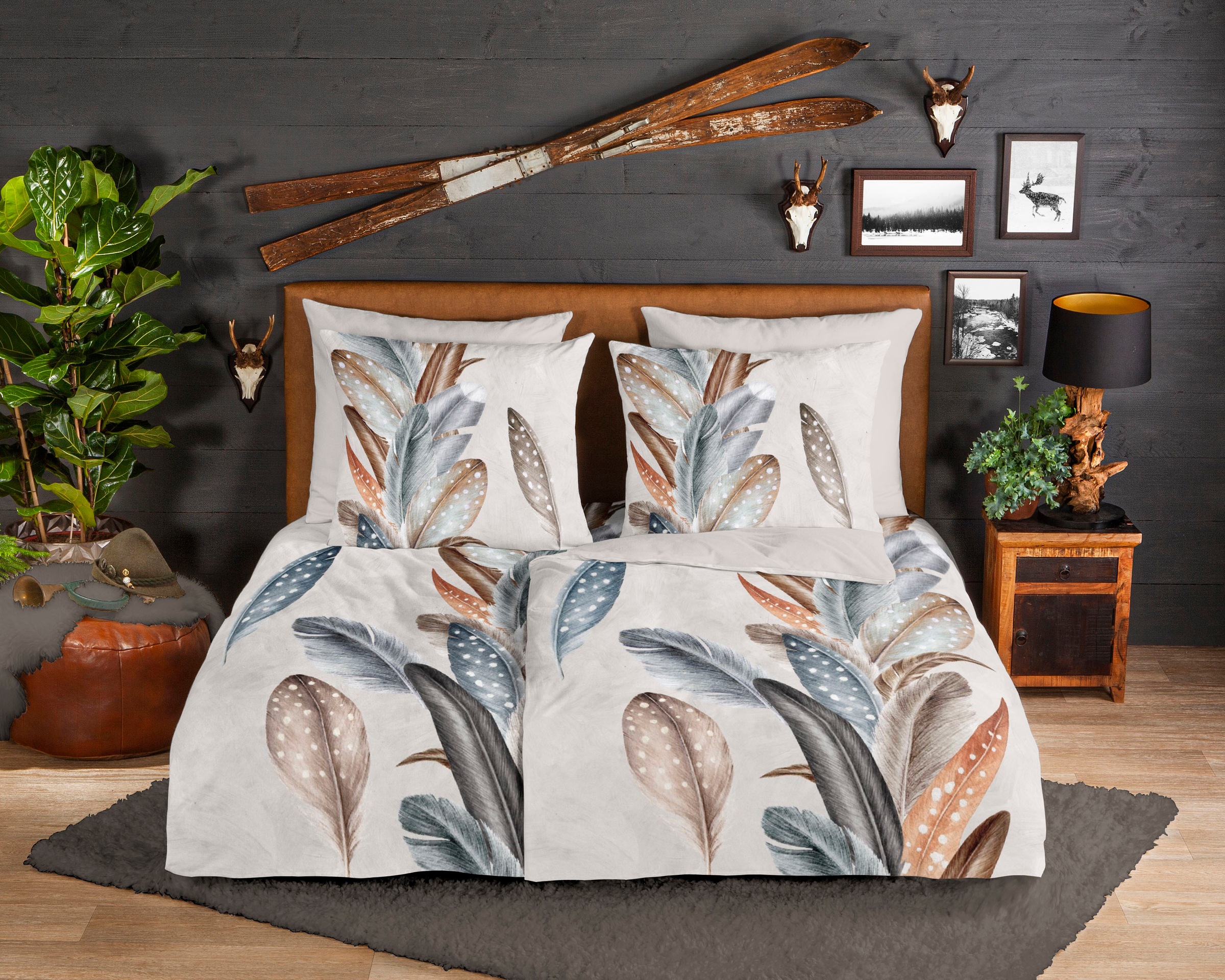 good morning Wendebettwäsche »Eina«, Biber, 135x200, Warm, Weich, Wendeopti günstig online kaufen