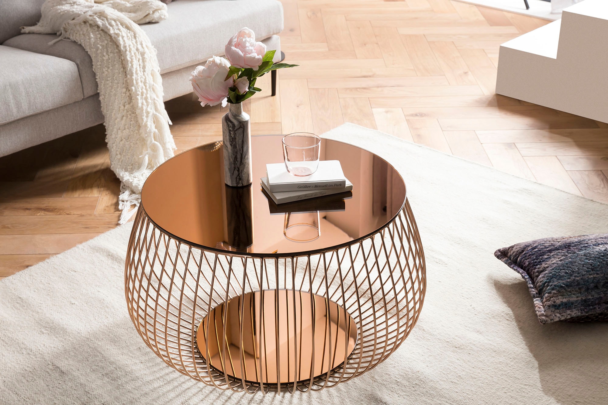 SalesFever Couchtisch »Coffeetable: Stilvolle Wohnzimmer-Ergänzung« Kristal günstig online kaufen