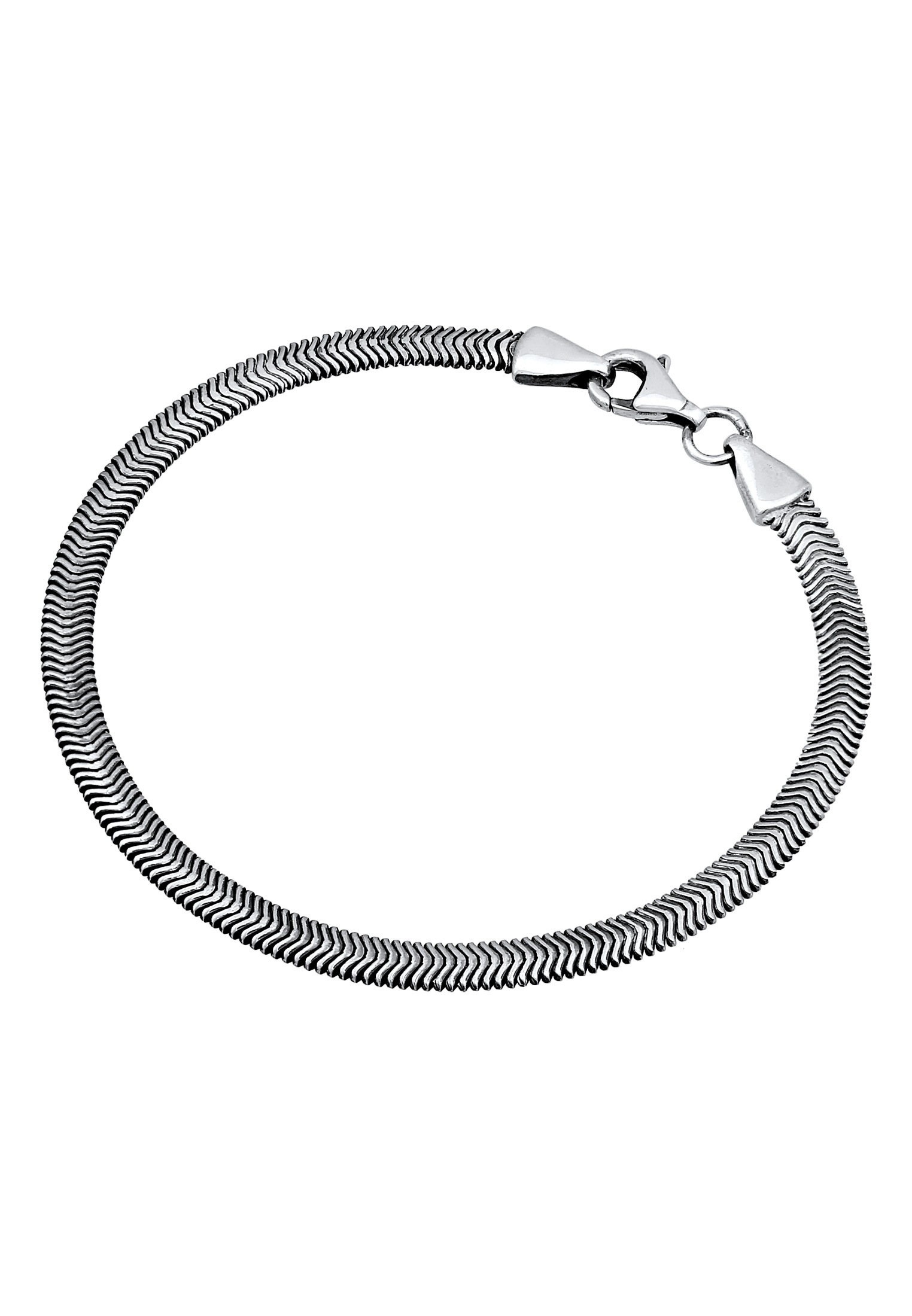 Kuzzoi Armband »Flach Elegant Schlangenkette Fischgräte kaufen 925 Silber«