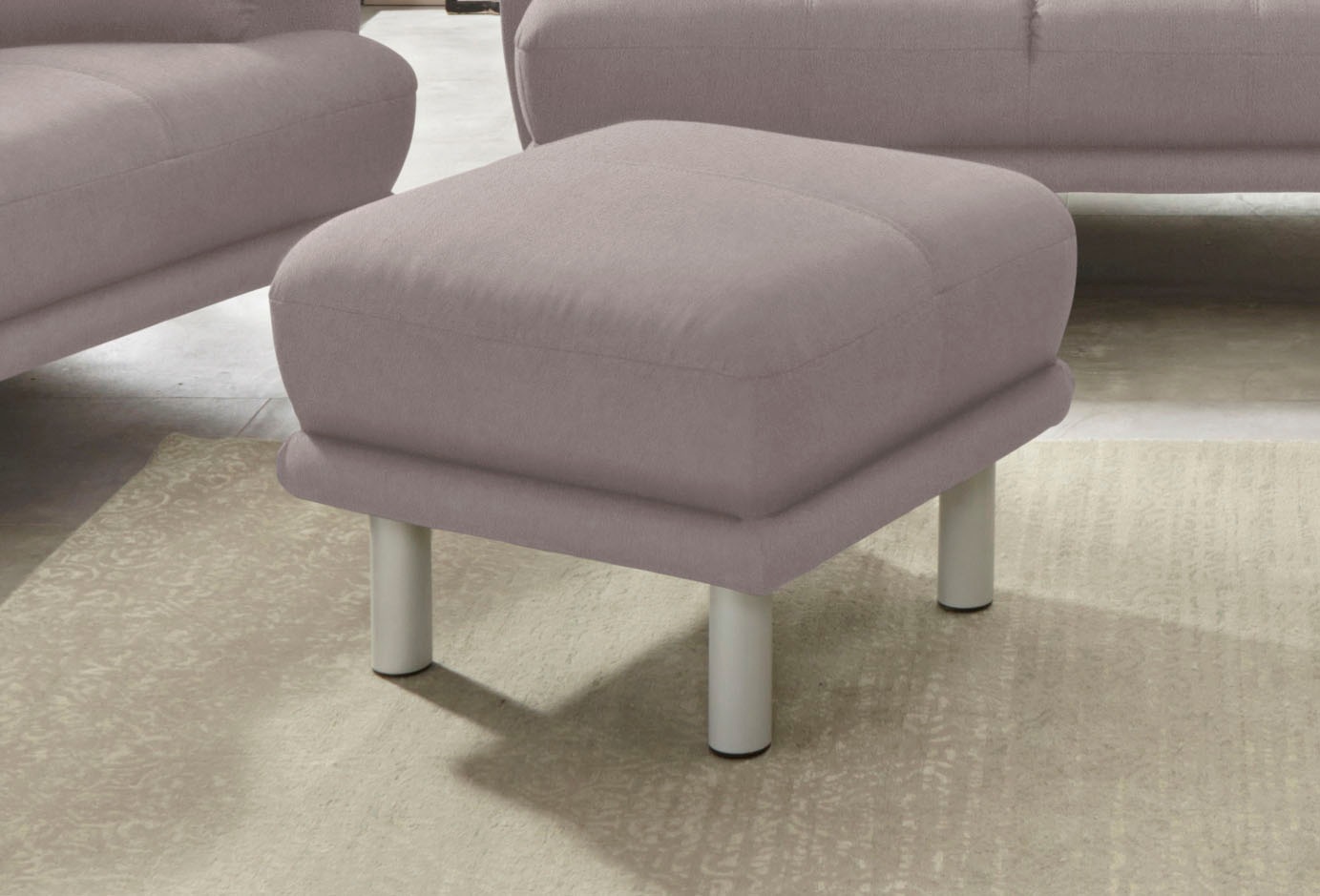 TRENDMANUFAKTUR Hocker »Cecilia II, modern und elegant, B/T 66/66cm« günstig online kaufen