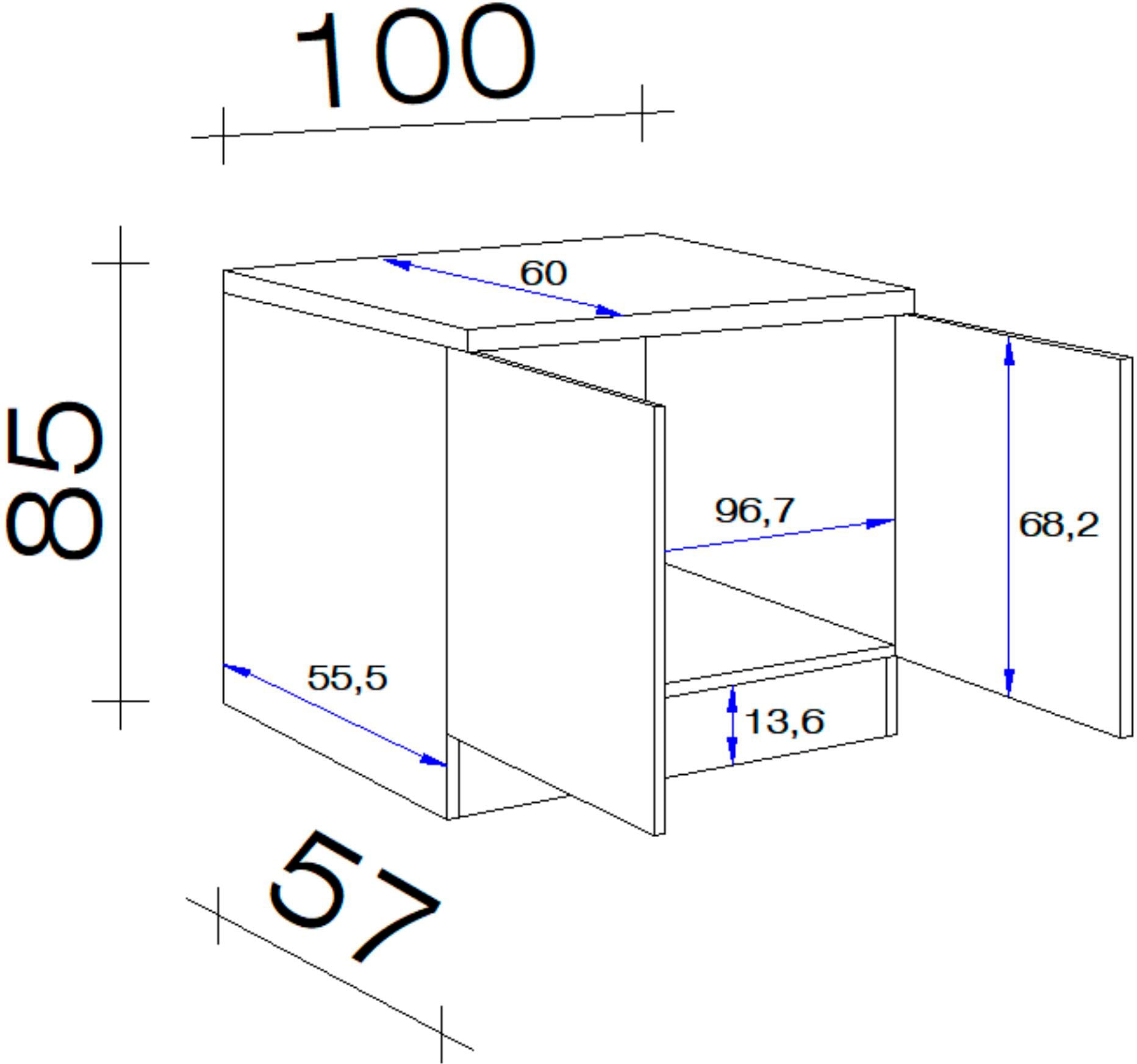 Flex-Well Spülenschrank x bestellen »Wito«, cm, Einbauspüle T) Raten auf x (B 85/86 60 inkl. x 100 x H