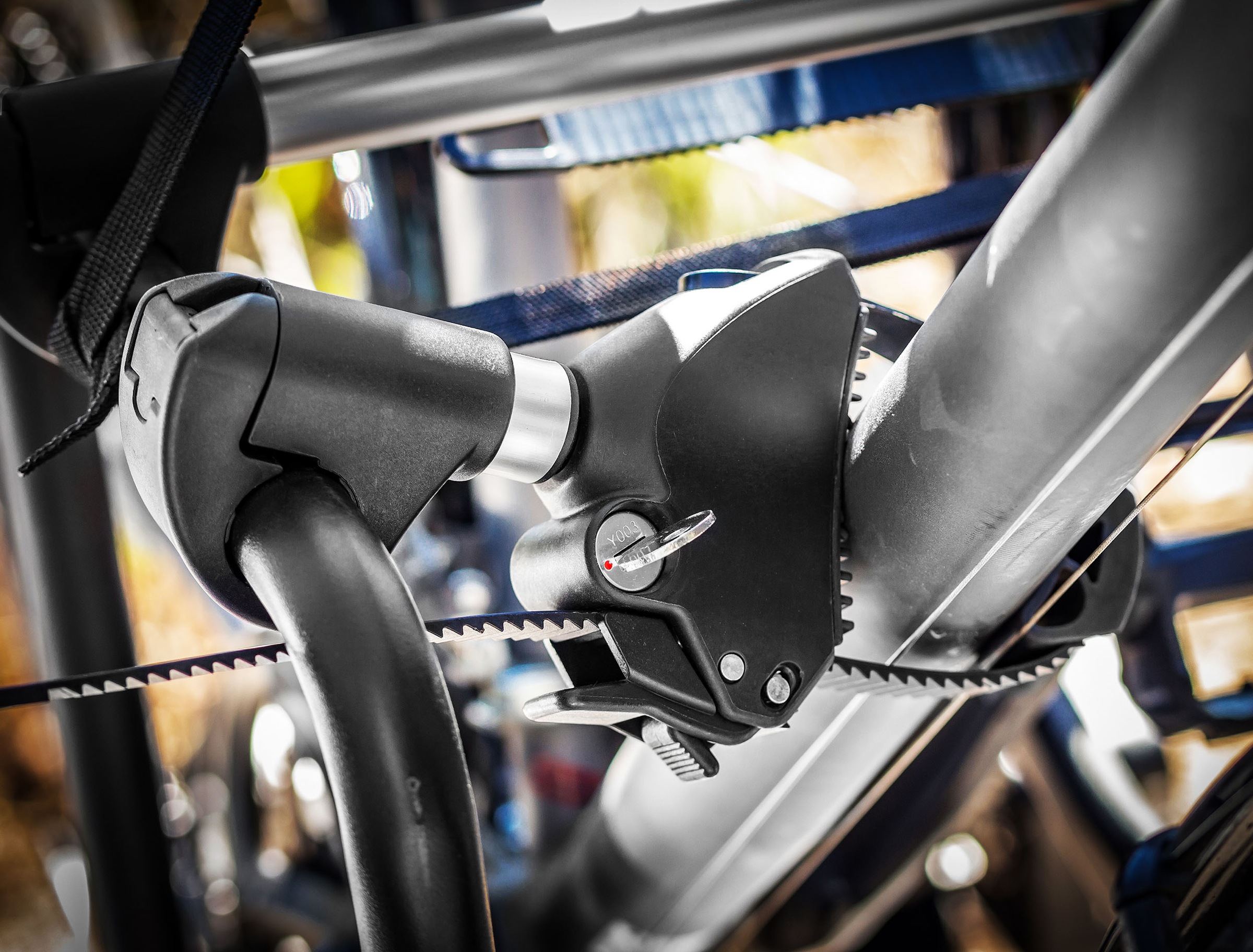 EUFAB Fahrradträger-Rahmenhalter »Strap-Rahmenhalter kurz Ø 25+30mm«