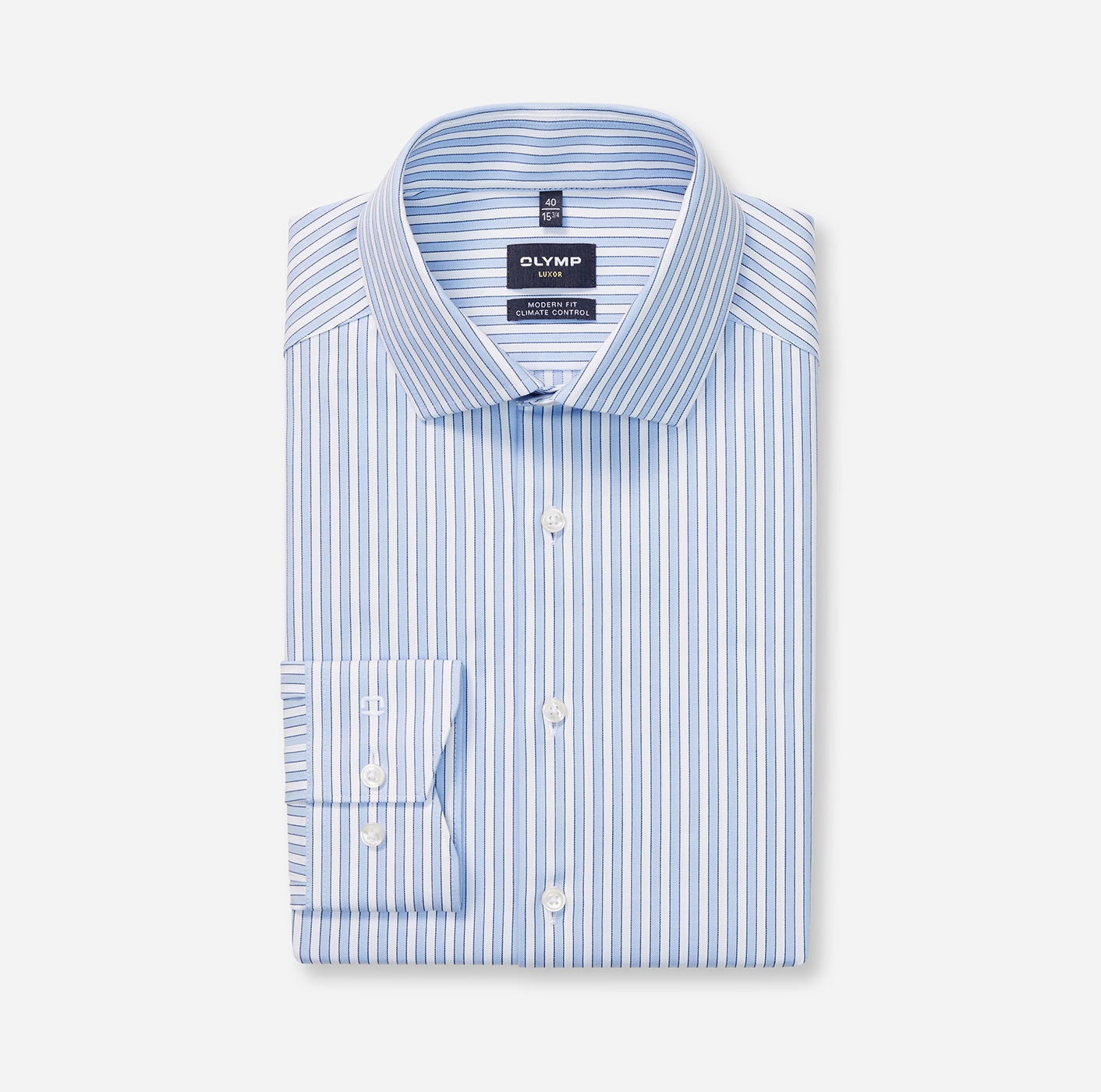 OLYMP Langarmhemd »24/Seven - Luxor« Climate Control, modern fit, Businesshemd, Global-Kentkragen,