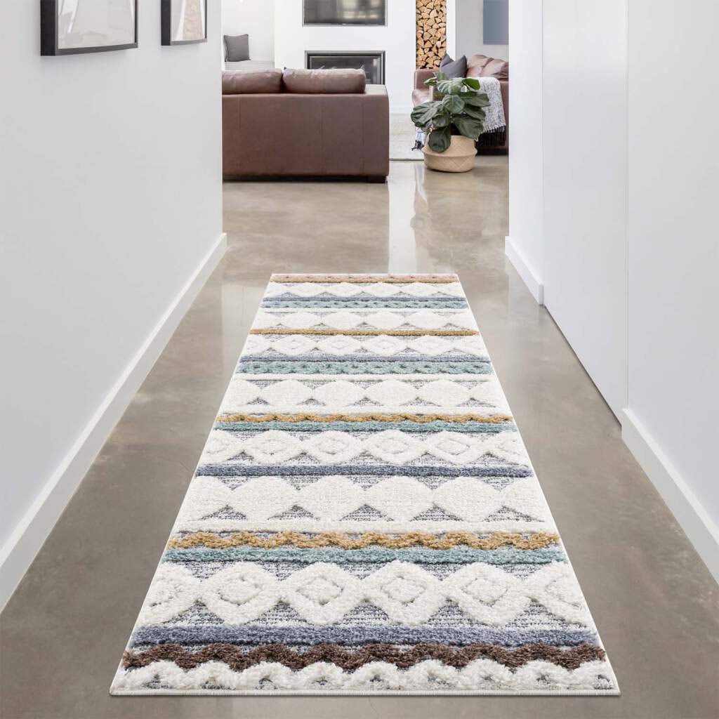 Carpet City Hochflor-Läufer »FOCUS 3013«, rechteckig, 20 mm Höhe, Boho-Tepp günstig online kaufen