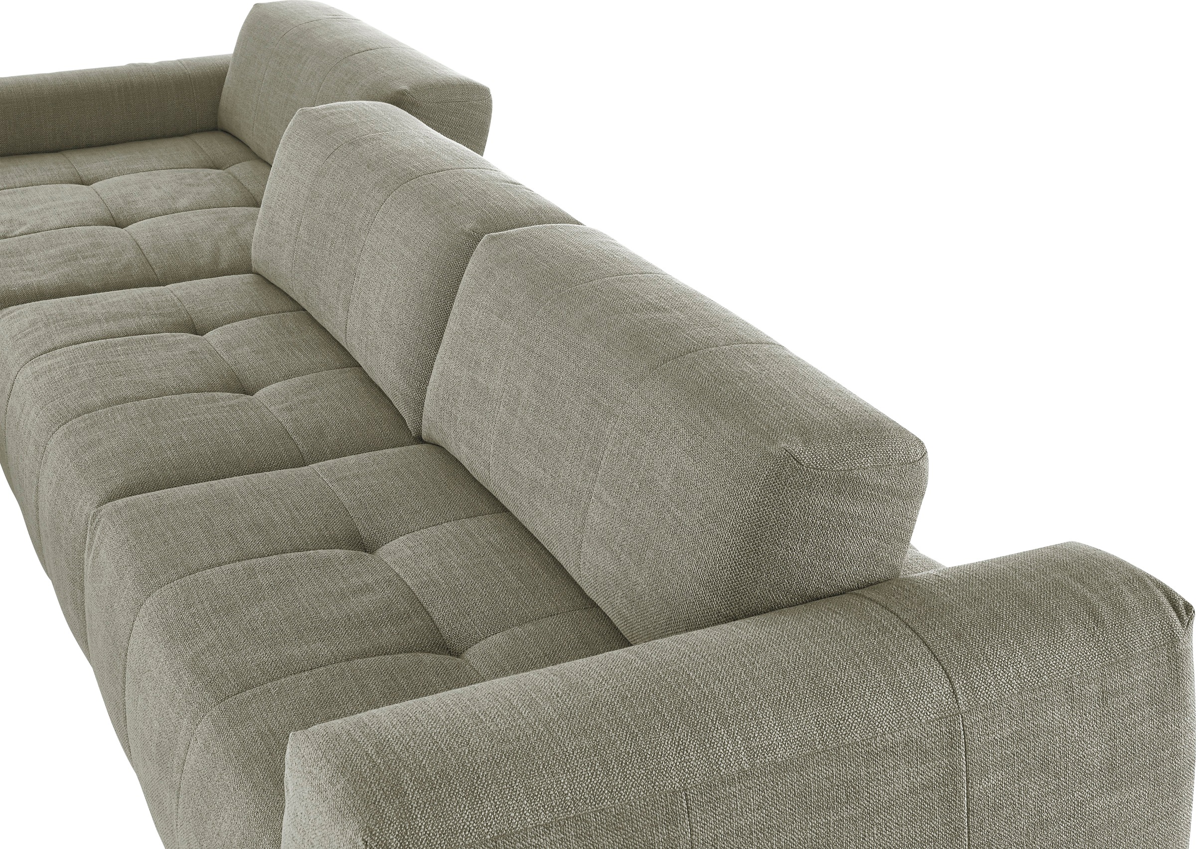 3C Candy Ecksofa »Yoshy mit Komfortfunktionen, modern und bequem, L-Form« Zwei verschiedene Sitztiefen durch verstellbare Rückenlehne