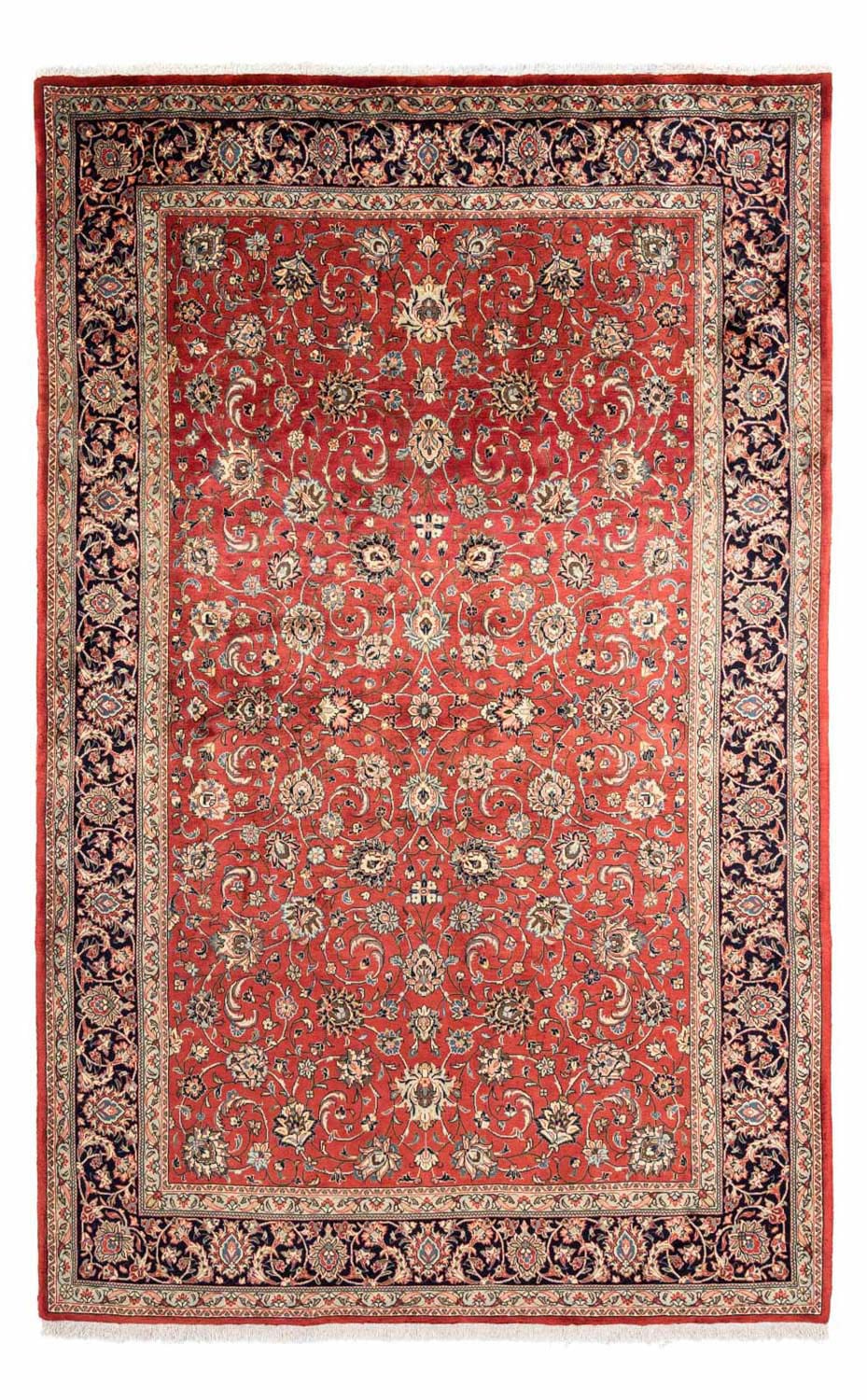 morgenland Wollteppich »Kaschmar Blumenmuster Beige 297 x 202 cm«, rechteck günstig online kaufen