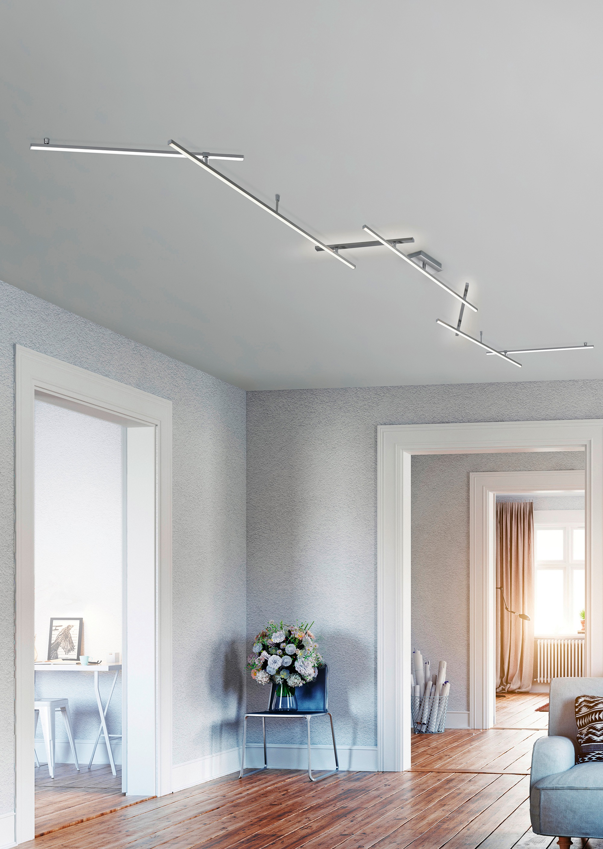 TRIO Leuchten LED Deckenleuchte »Indira«, 1 flammig, Leuchtmittel LED-Modul günstig online kaufen