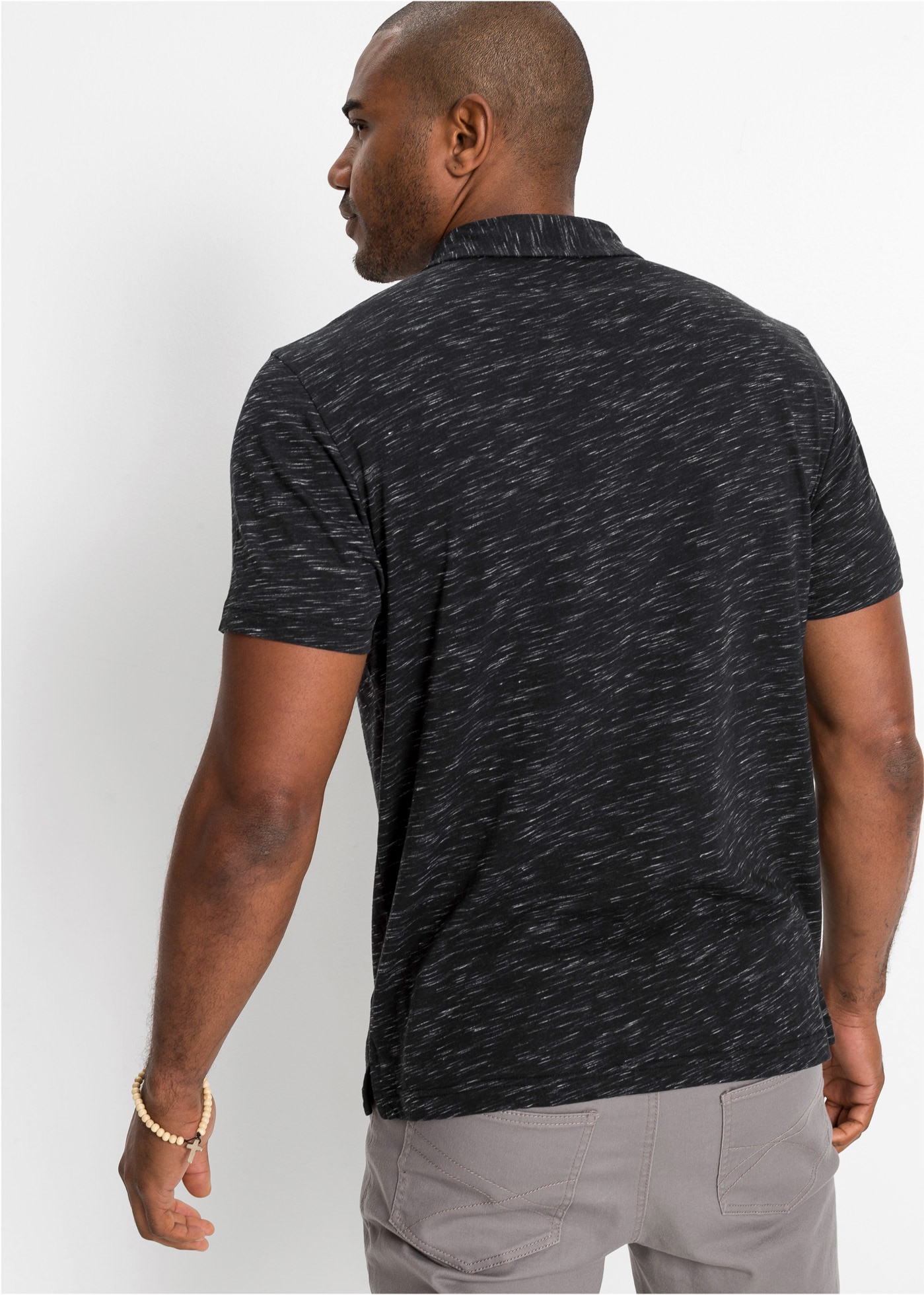 bonprix Poloshirt Regular Fit, Kurzarm, Kragen mit Knopfleiste