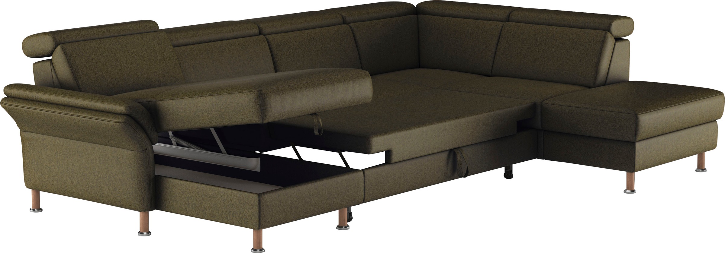 Home affaire Wohnlandschaft »Calypso U-Form«, wahlweise mit motorischer Relaxfunktion