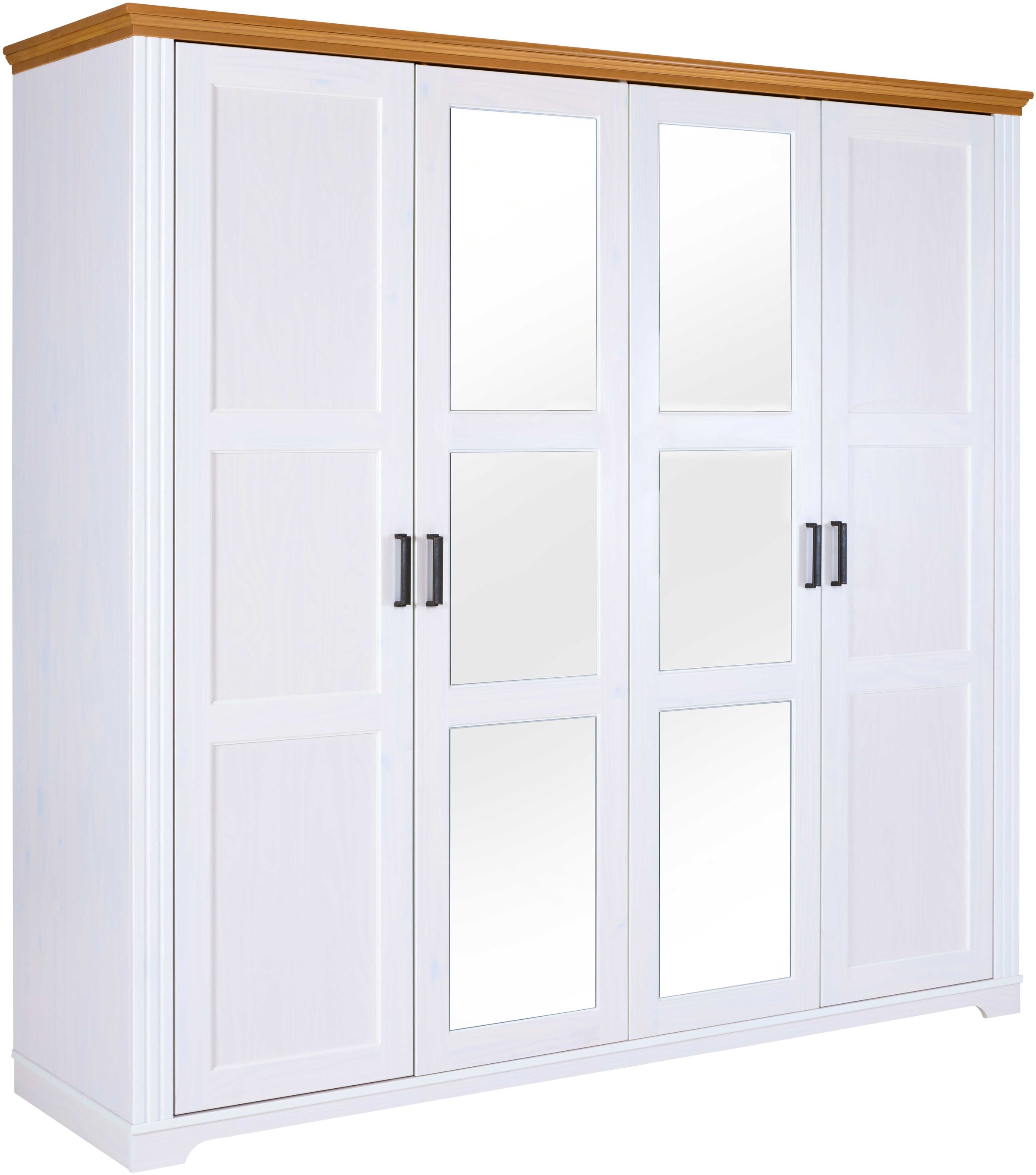 Inter Link Drehtürenschrank »Maluno« 1 Stk. tlg. Kiefer Massiv, Soft-Close, BxTxH: ca. 215,60 x 64 x 208 cm