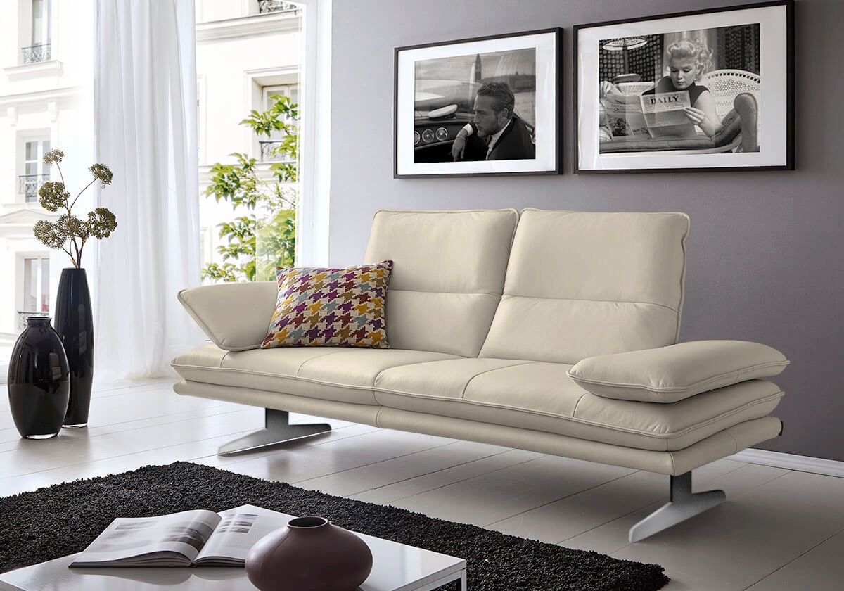 W.SCHILLIG 2-Sitzer »broadway, Designsofa mit tollem Sitzkomfort«, Sitztiefenverstellung, Kopfteil- & Seitenteilverstellung, Breite 216cm