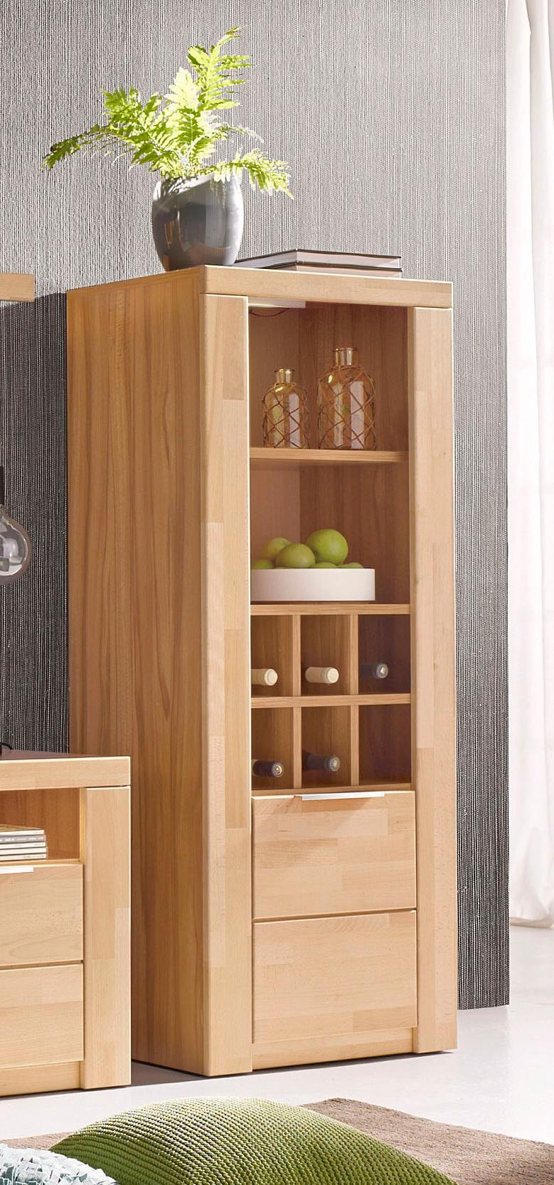 Home affaire Vitrine »ZARA81, 2 Fächer geschlossen, geölt, Wohnzimmer, teil günstig online kaufen