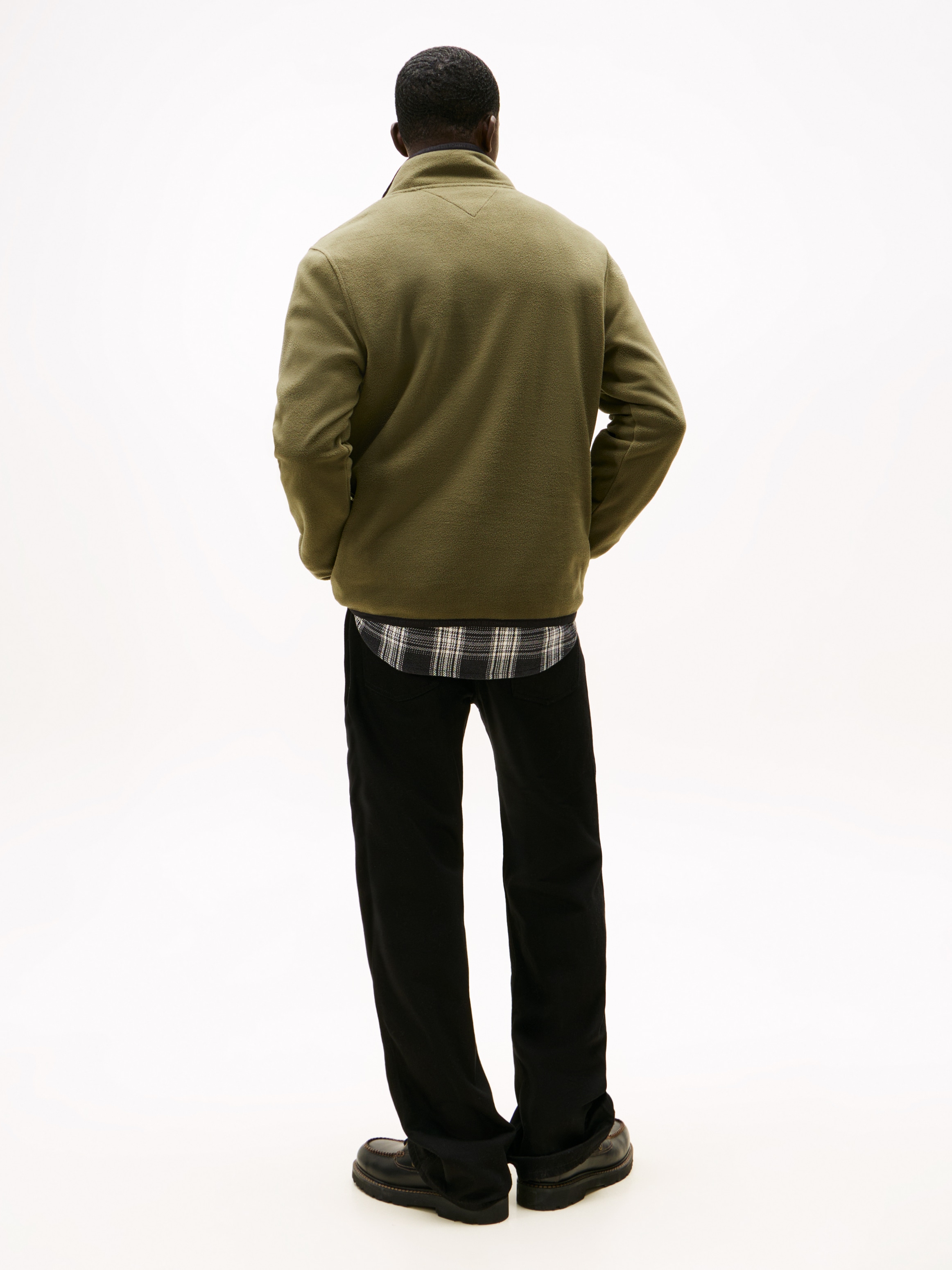 Tommy Jeans Fleecepullover »TJM FLAG POLAR FLEECE«, normale Passform, Troyer
