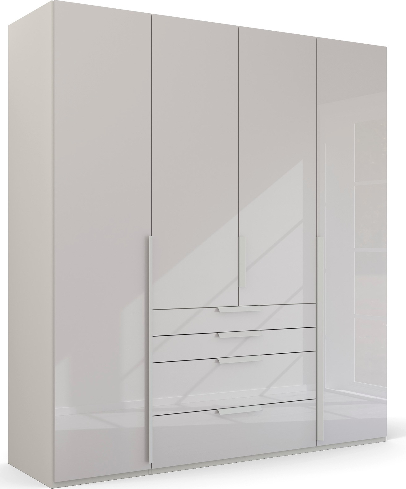 rauch Drehtürenschrank »Purisma«, mit Glasfront, Schubladen und umfangreichem Zubehör, mit Soft-Close
