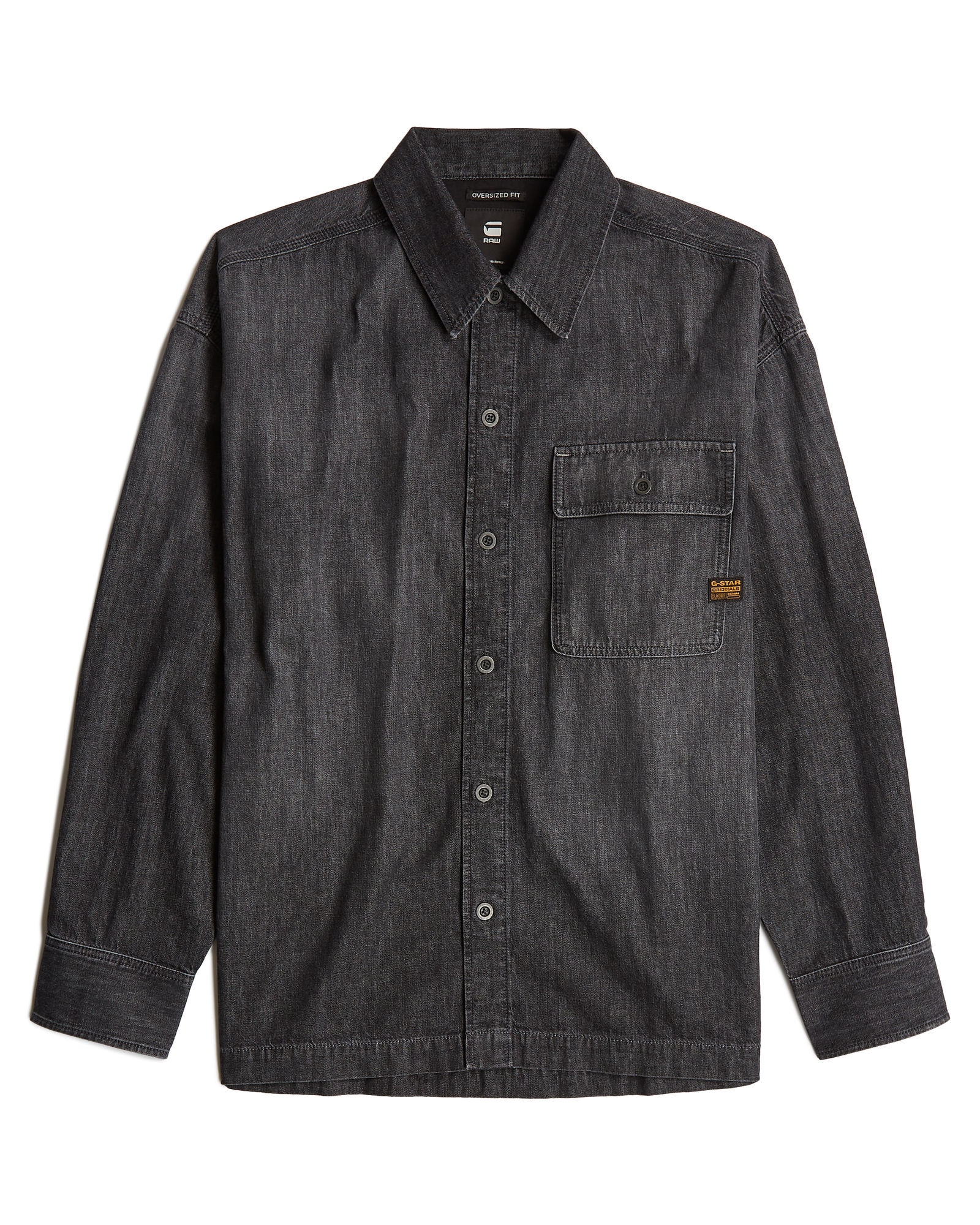 G-STAR Langarmshirt »Boxy Flap Pocket Hemd«