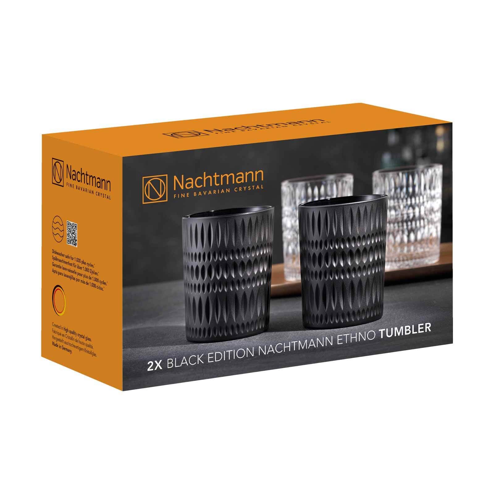 Nachtmann Whiskyglas »Becher Ethno 304 ml 2er Set schwarz«