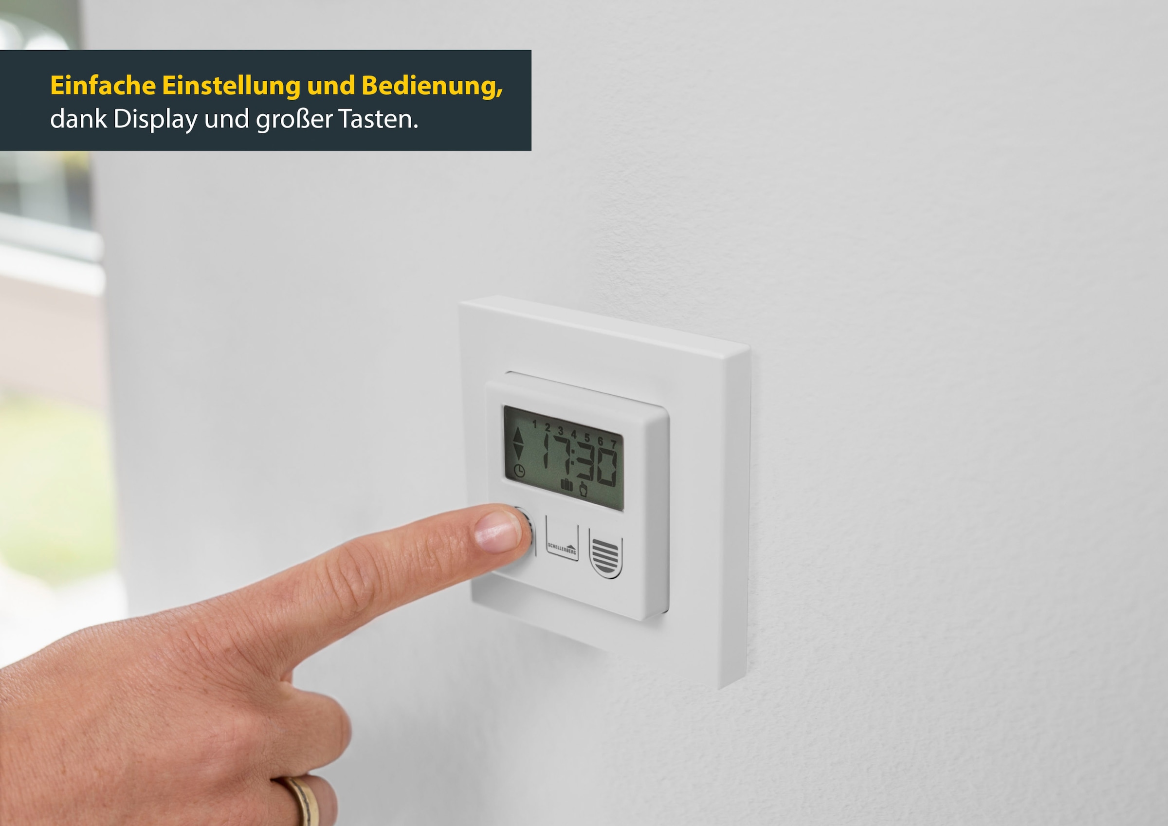 SCHELLENBERG Schalter »Standard zur Rollladensteuerung von Rohrmotoren Standard und Plus«, Unterputzmontage, weiß