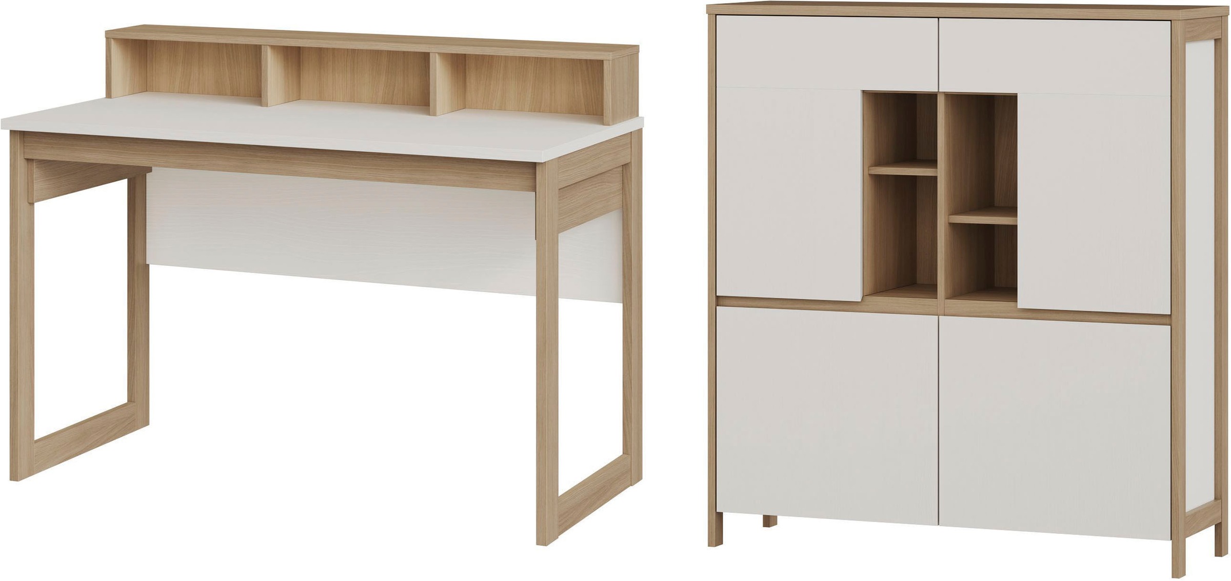 Home affaire Büromöbel-Set »Stranda im Scandi-Style, Home Office, Büro in z günstig online kaufen