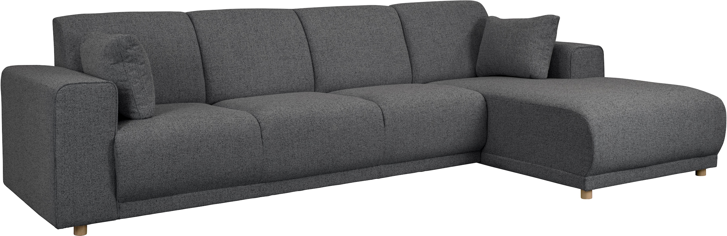 Home affaire Ecksofa »LEMPS wahlweise Recamiere links oder rechts L-Form«, incl. Zierkissen, Stellmaße 297x162 cm