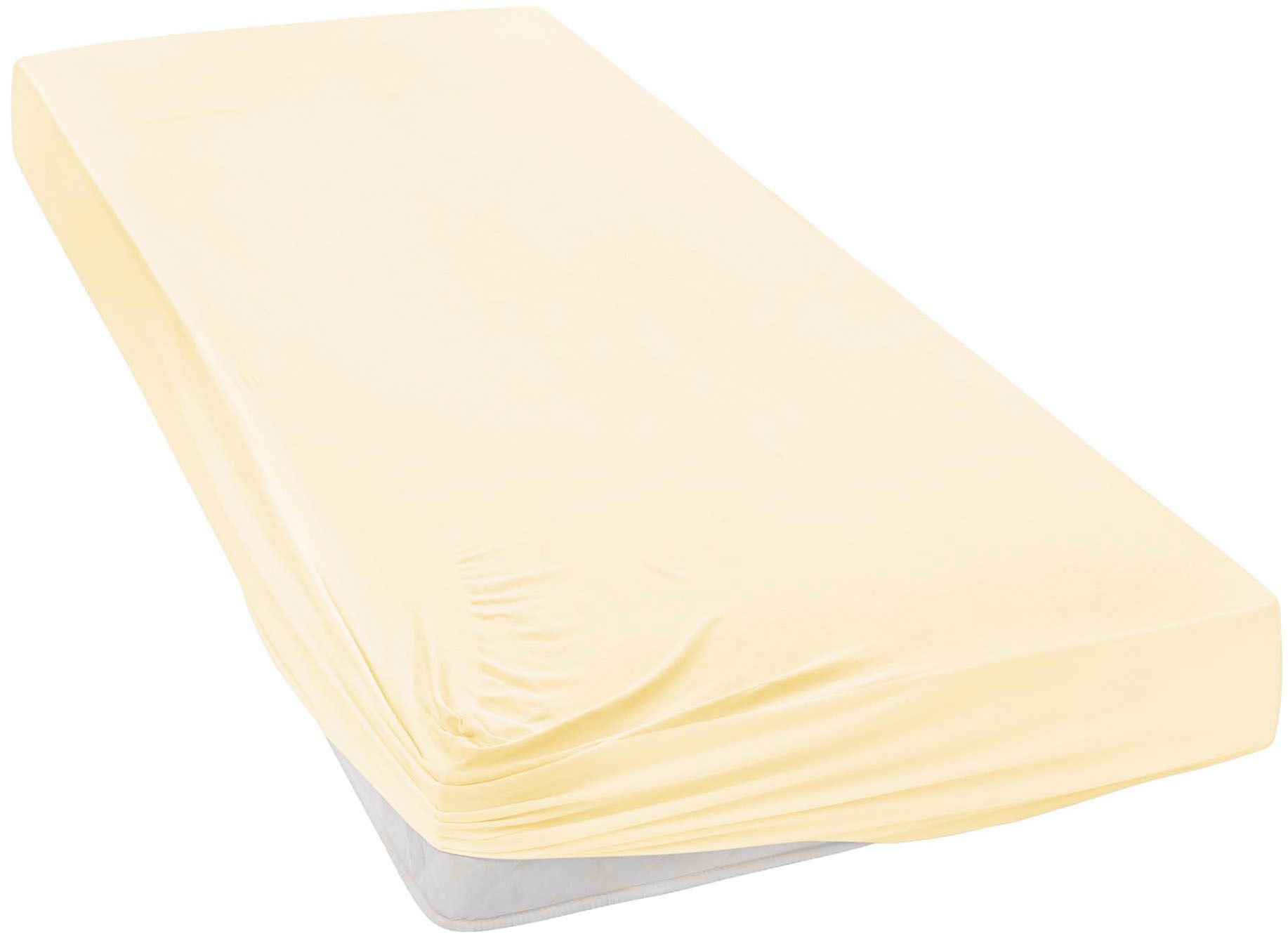 Janine Spannbettlaken »MAKO-FEINJERSEY 5007« aus 100% Baumwolle, für Matratzen bis 26 cm Höhe