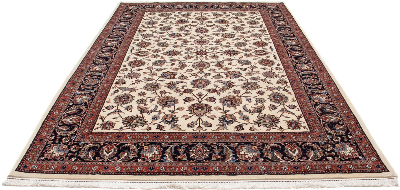 morgenland Wollteppich »Kaschmar Blumenmuster Beige 295 x 200 cm«, rechteck günstig online kaufen